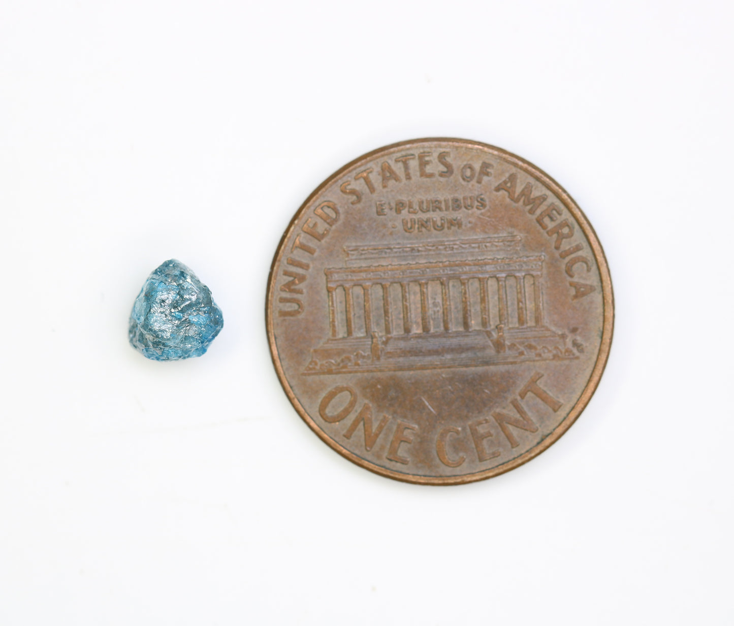 0.97 CT Irregular Cut Rough Raw Blue Diamond For Engagement Ring - JayKrishna Diamond