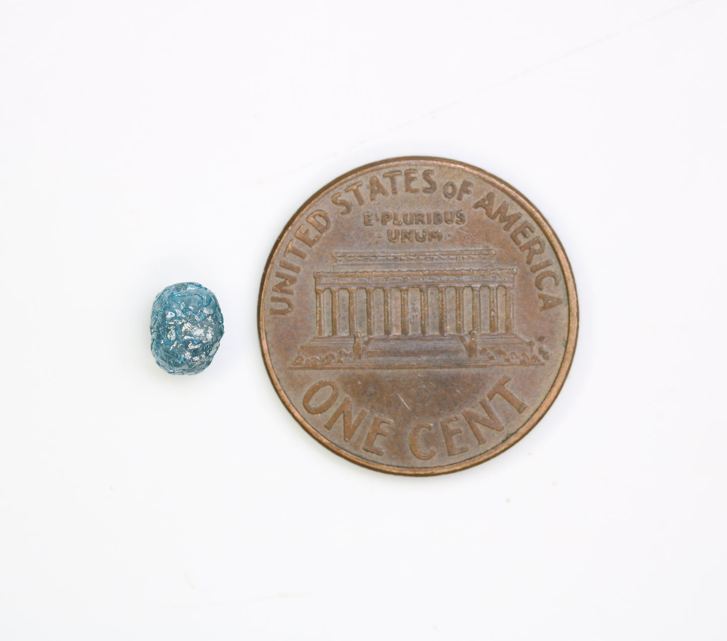 0.90 CT Rough Raw Irregular Cut Blue Diamond For Engagement Ring - JayKrishna Diamond