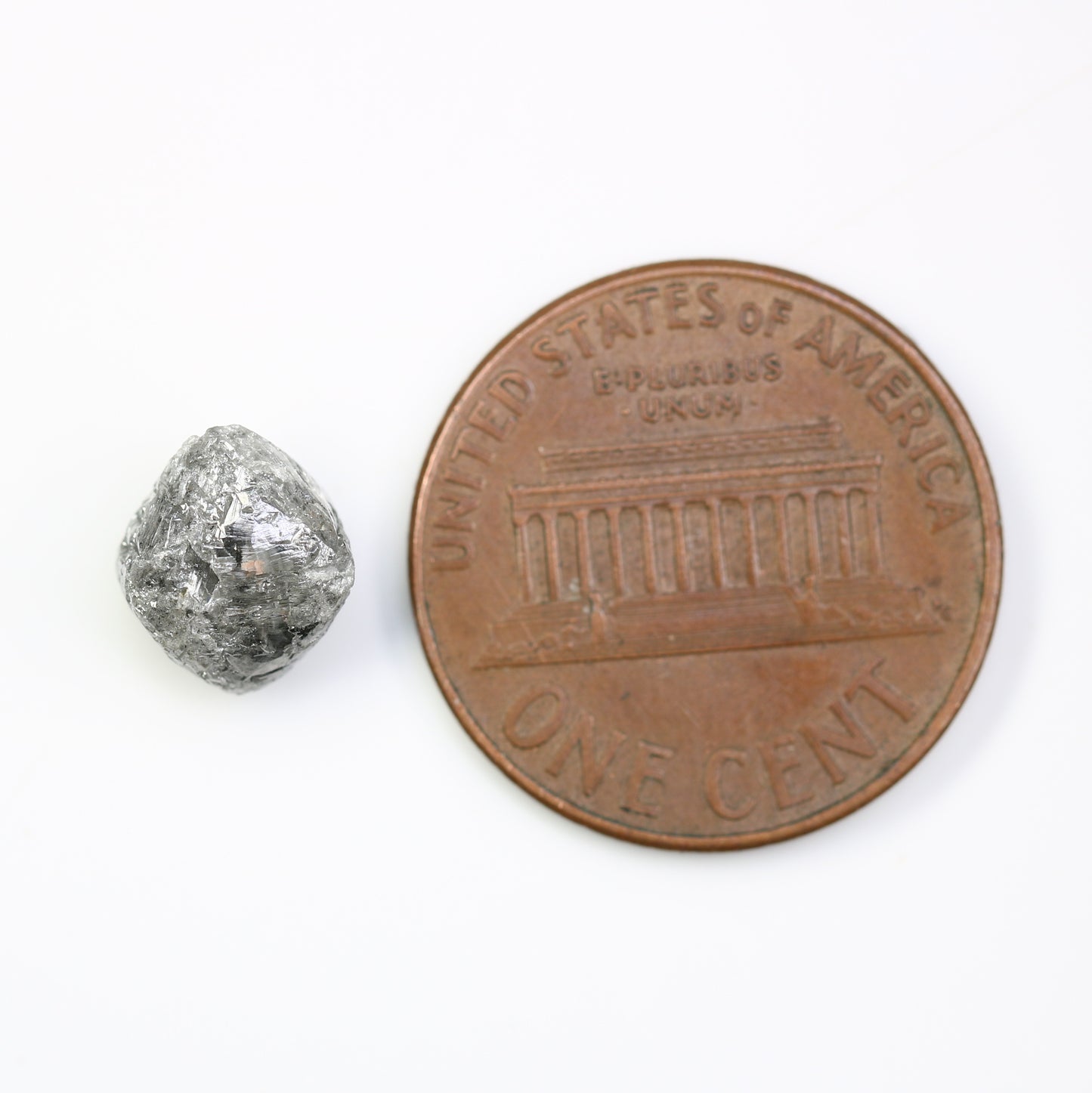 3.02 CT Rough Raw Uncut Salt And Pepper Diamond For Engagement Ring - JayKrishna Diamond