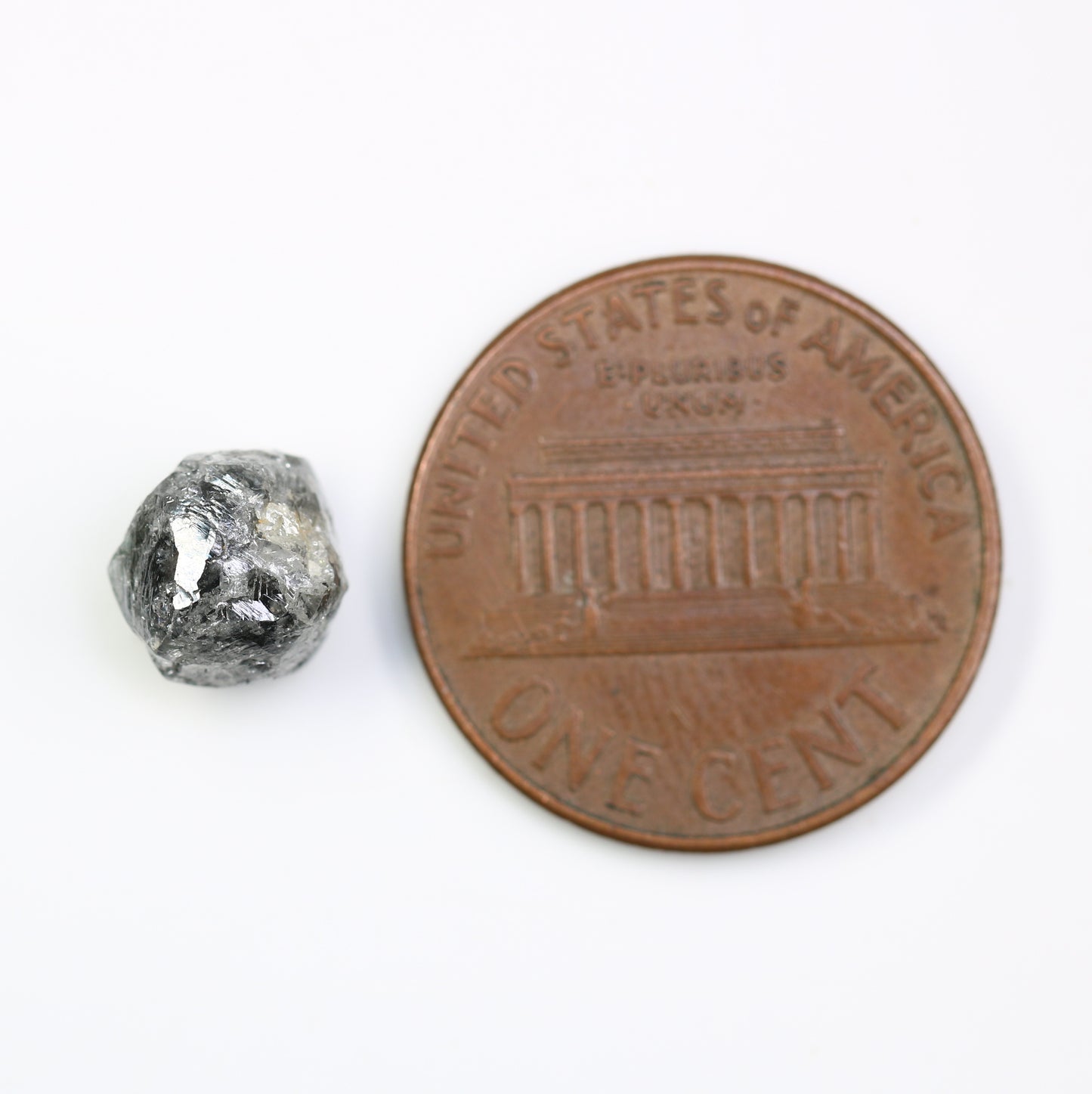 3.13 CT Raw Uncut Salt And Pepper Rough Diamond For Engagement Ring - JayKrishna Diamond