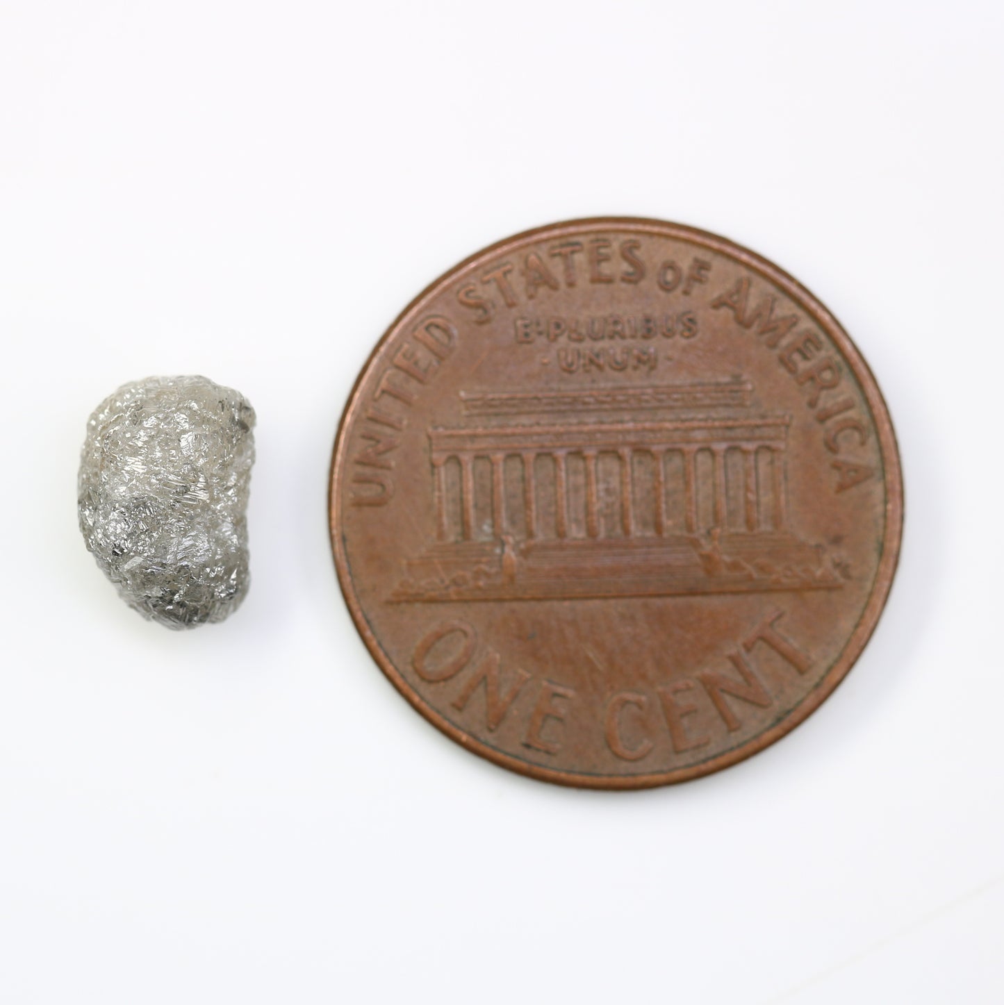 2.30 CT Rough Raw Salt And Pepper Irregular Cut Diamond For Engagement Ring - JayKrishna Diamond