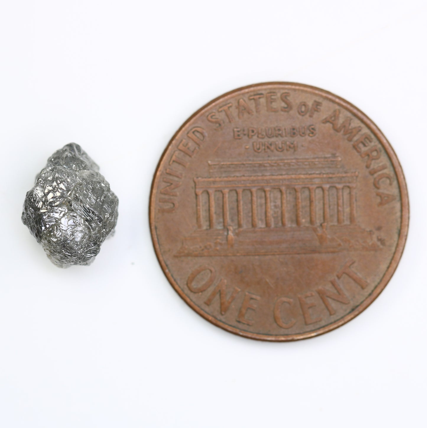 2.64 CT Salt And Pepper Irregular Cut Rough Raw Diamond For Engagement Ring - JayKrishna Diamond