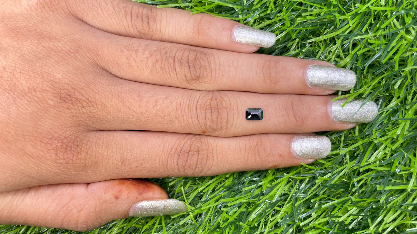 0.65 CT Salt and Pepper Loose Round Brilliant Cut Diamond for Engagement Ring - Unique Gemstone for Custom Bridal Jewelry - JayKrishna Diamond