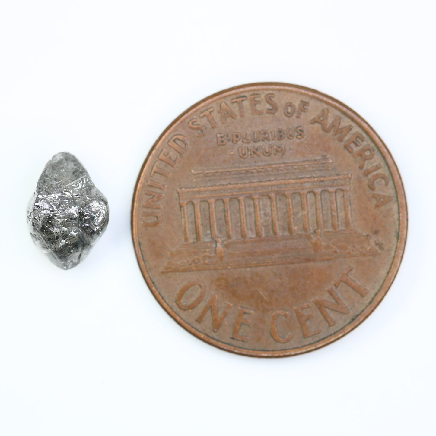 1.45 CT Salt And Pepper Rough Uncut Diamond For Engagement Ring - JayKrishna Diamond