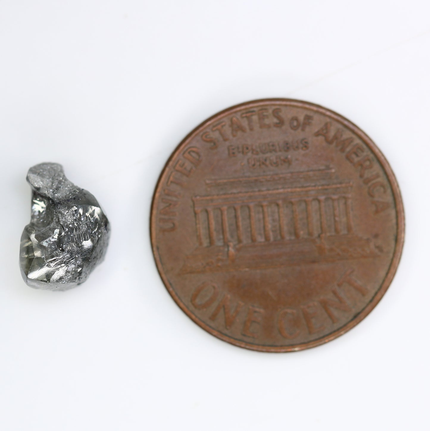 2.60 CT Uncut Rough Raw Salt And Pepper Diamond For Engagement Ring - JayKrishna Diamond