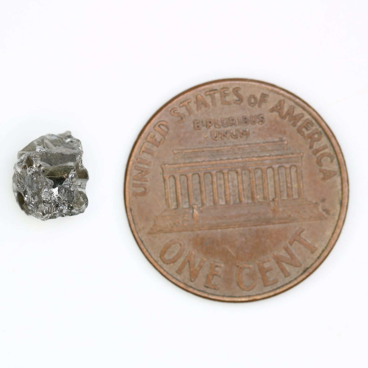 2.50 CT Raw Salt And Pepper Uncut Rough Diamond For Engagement Ring - JayKrishna Diamond