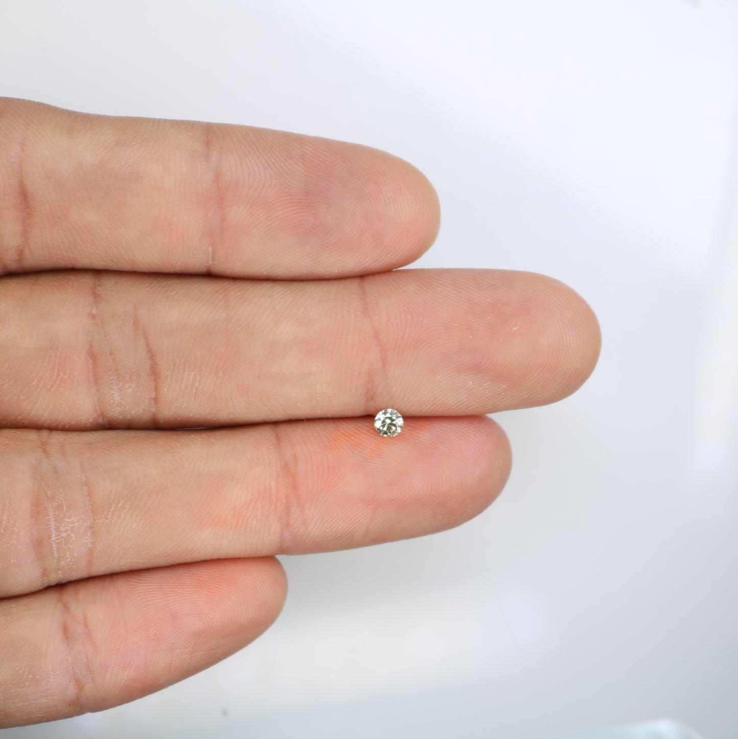 0.13 CT Natural Round Brilliant Cut Light Yellow Salt and Pepper Diamond – Loose Gemstone for Custom Jewelry - JayKrishna Diamond