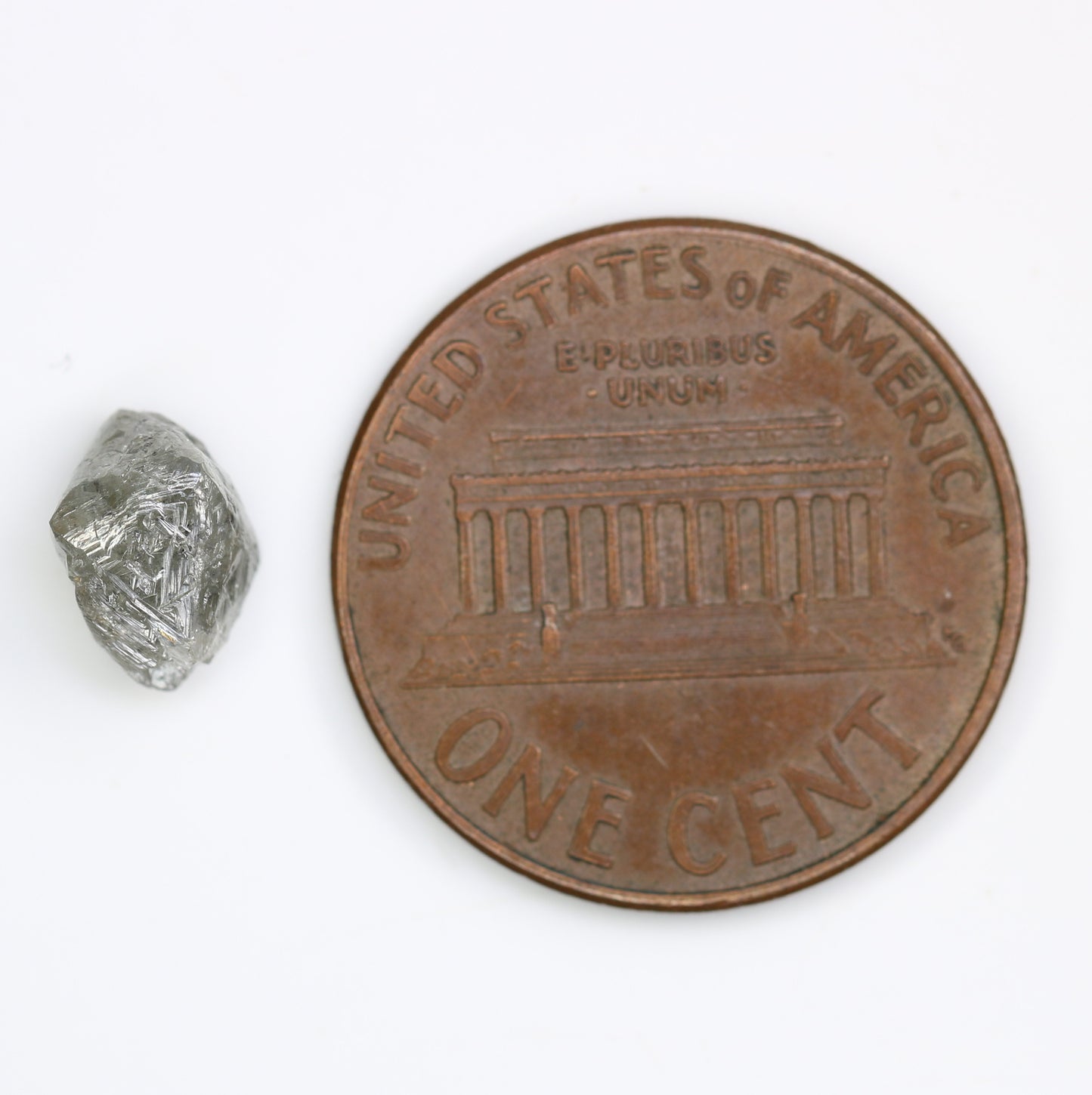 1.62 CT Salt And Pepper Uncut Raw Rough Diamond For Engagement Ring - JayKrishna Diamond