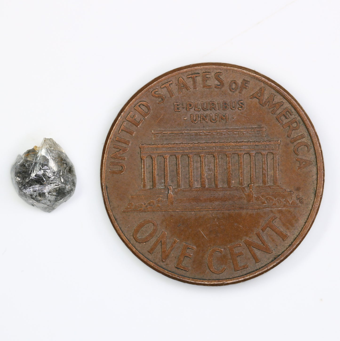 0.66 CT Rough Raw Salt and Pepper Uncut Diamond for Engagement Ring - Unique Gemstone for Custom Bridal Jewelry Designs - JayKrishna Diamond