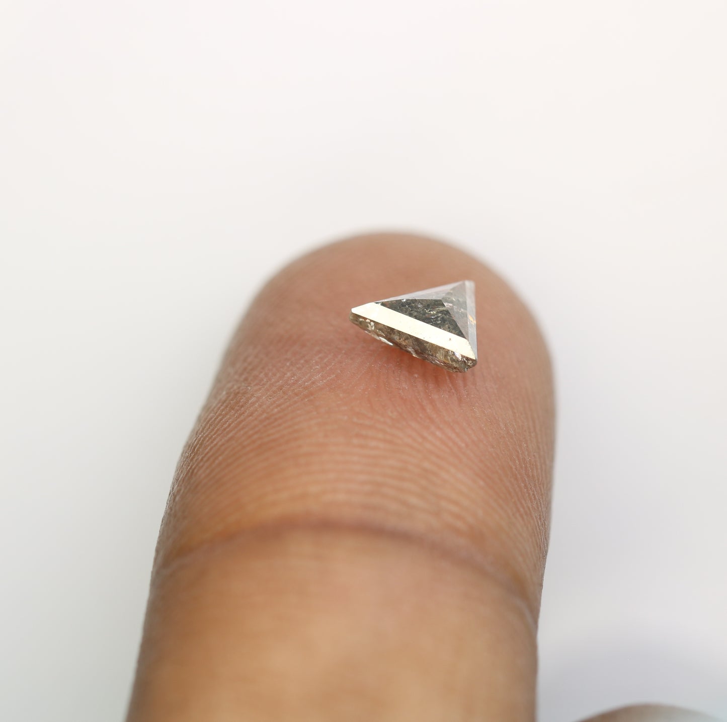 0.64 Carat Salt and Pepper Loose Triangle Shape Diamond for a One-of-a-Kind Galaxy Ring: Exquisite Gemstone Jewelry Piece - JayKrishna Diamond