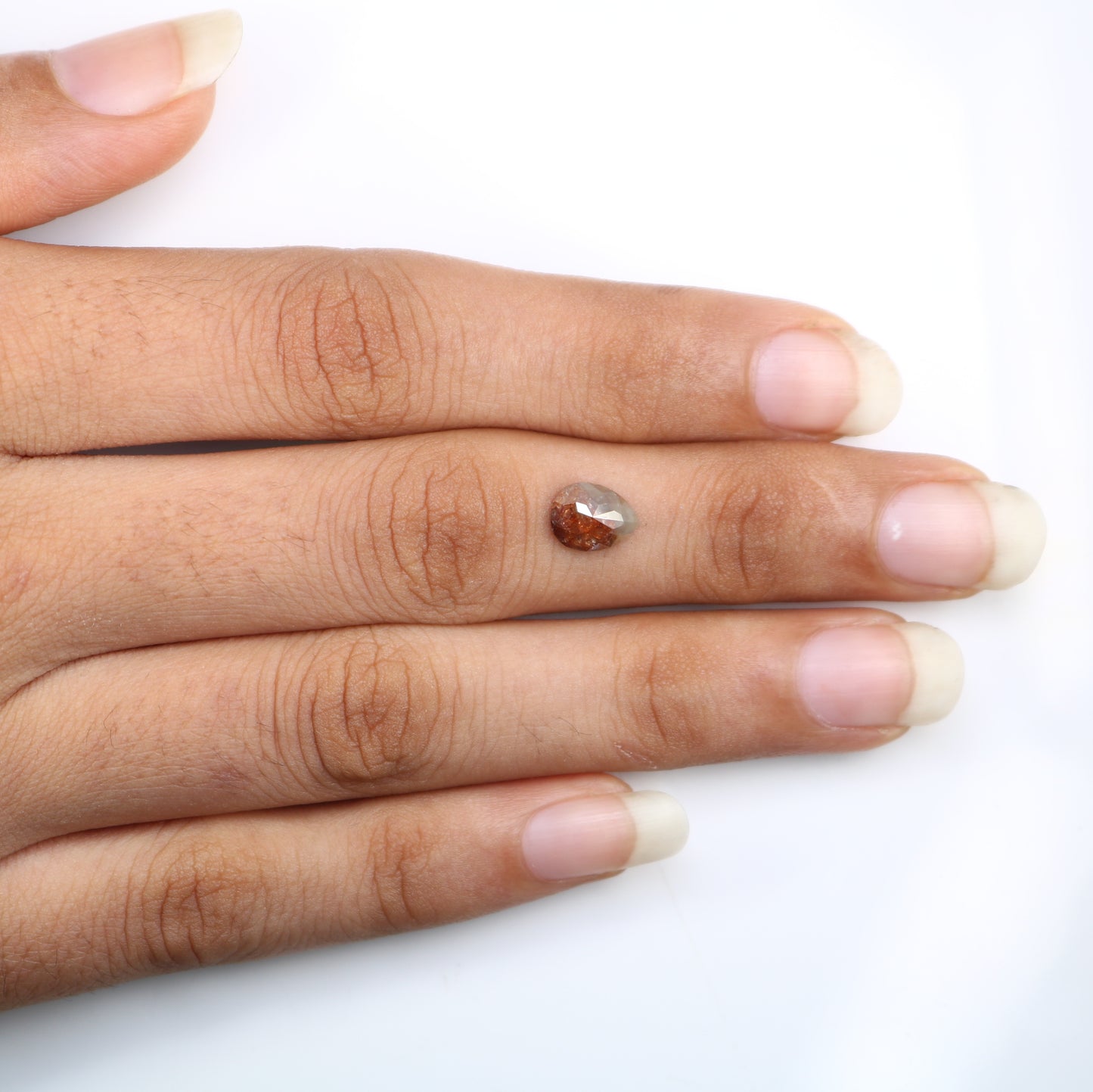 0.88 CT 7.90 MM Red Pear Shape Natural Diamond For Engagement Ring - JayKrishna Diamond