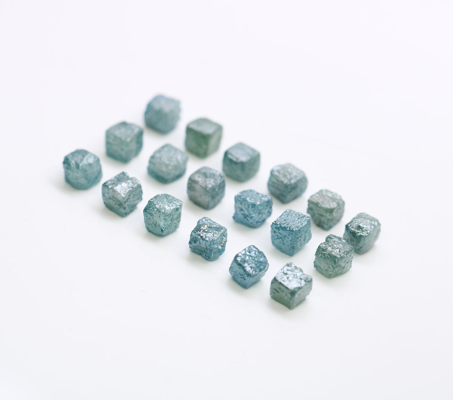 0.86 CT To 1.11 CT Blue Rough Cube Raw Diamond For Engagement Ring - JayKrishna Diamond