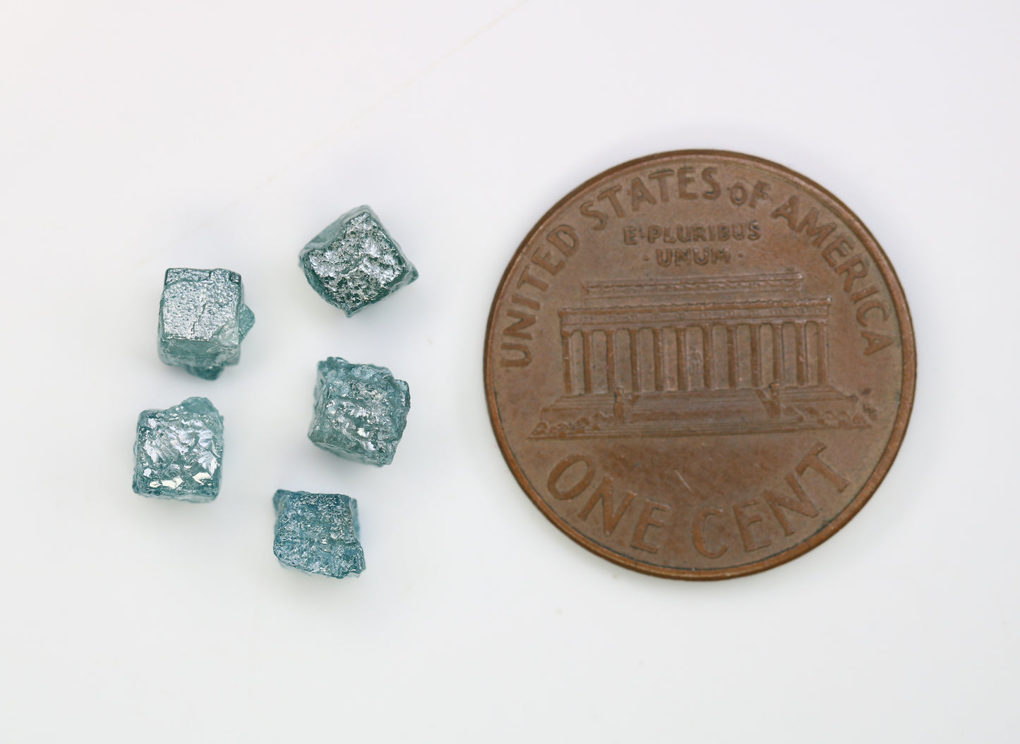 4.04 CT Raw Cube Blue Rough Diamond For Engagement Ring - JayKrishna Diamond