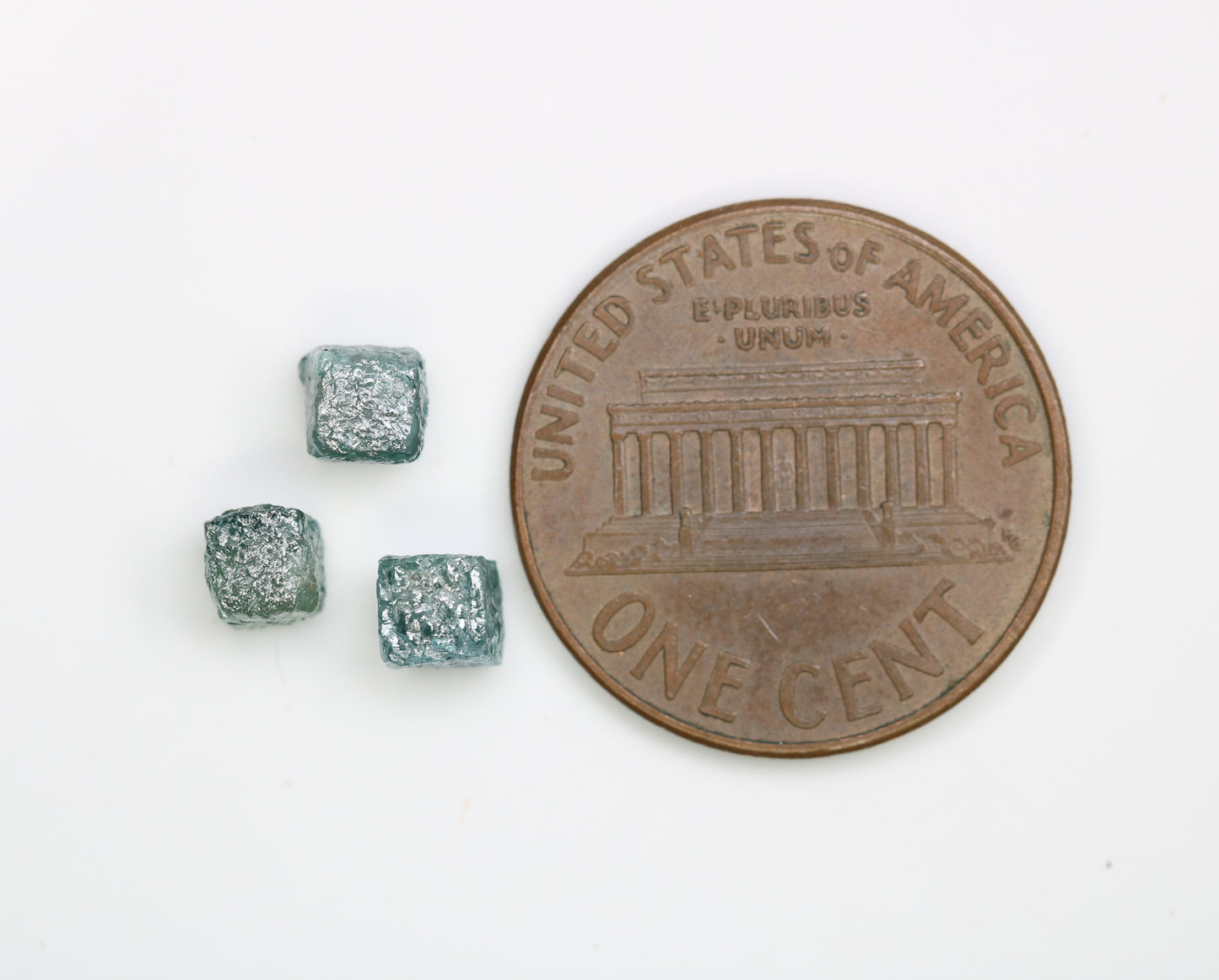 2.43 CT Cube Raw Blue Rough Diamond For Engagement Ring - JayKrishna Diamond