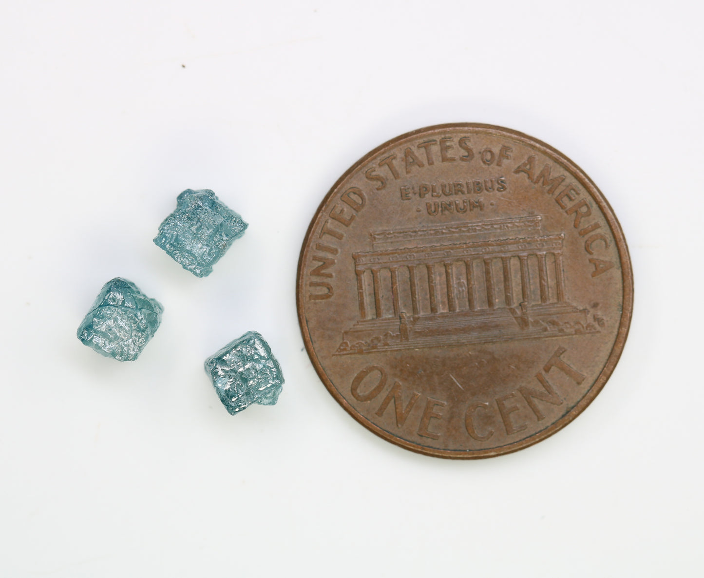 2.37 CT Cube Raw Blue Rough Diamond For Engagement Ring - JayKrishna Diamond