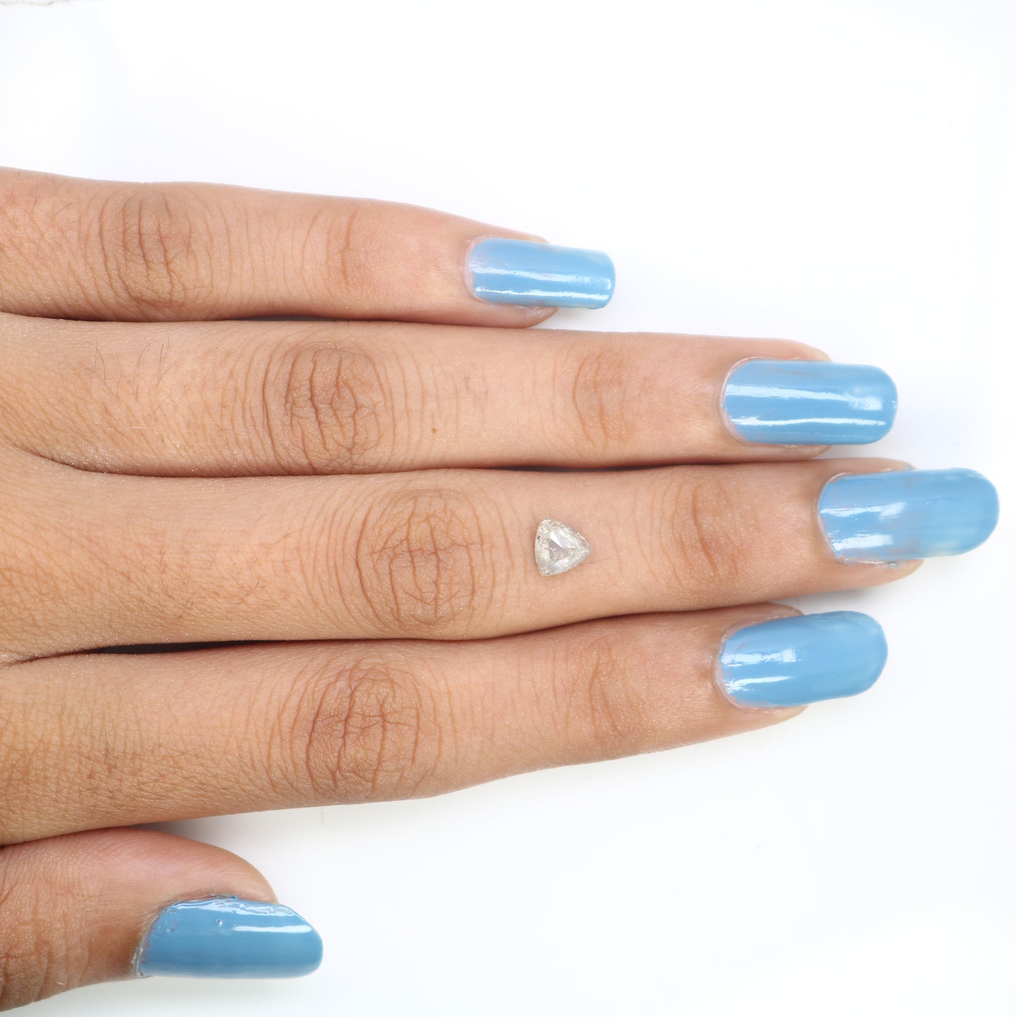 0.70 CT Salt And Pepper Triangle Shape 5.50 MM Diamond For Galaxy Ring - JayKrishna Diamond