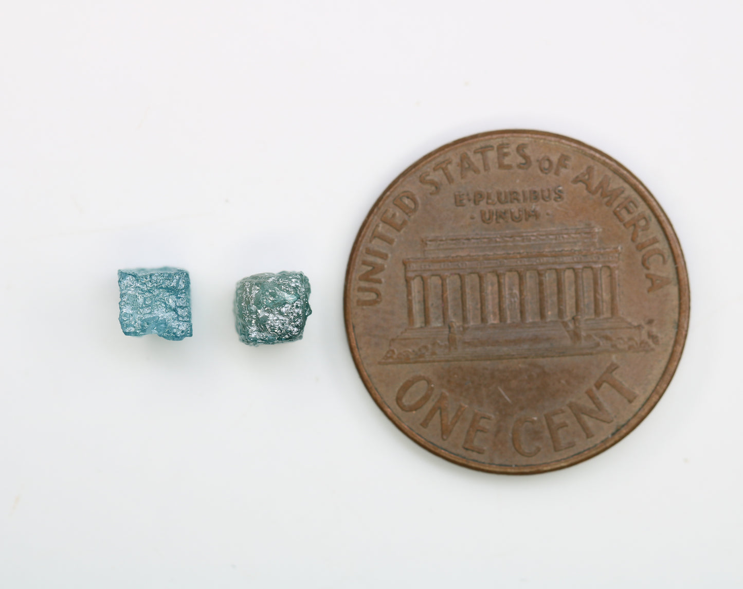 1.55 CT Blue Rough Cube Raw Diamond For Engagement Ring - JayKrishna Diamond