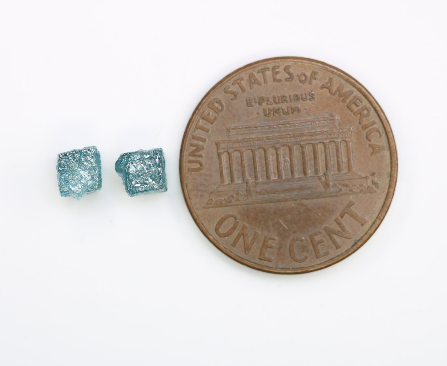 1.56 CT Blue Rough Cube Raw Diamond For Engagement Ring - JayKrishna Diamond