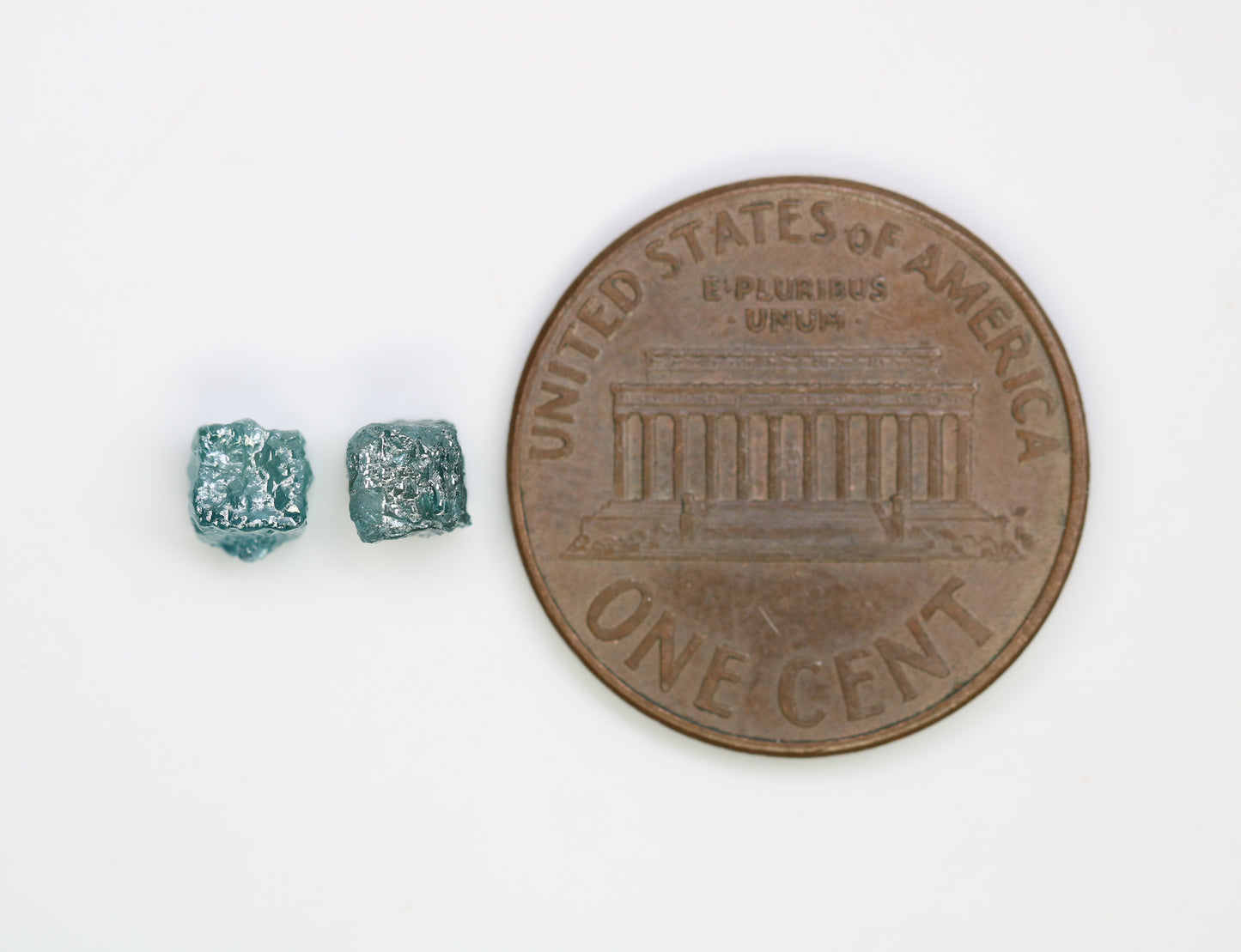 1.46 CT Cube Raw Blue Rough Diamond For Engagement Ring - JayKrishna Diamond