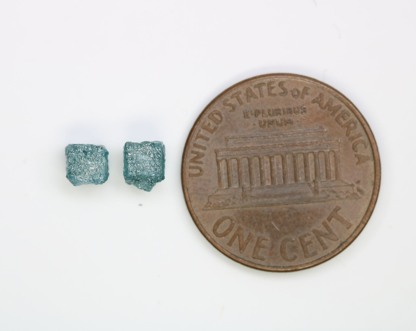 1.64 CT Cube Rough Raw Blue Diamond For Engagement Ring - JayKrishna Diamond