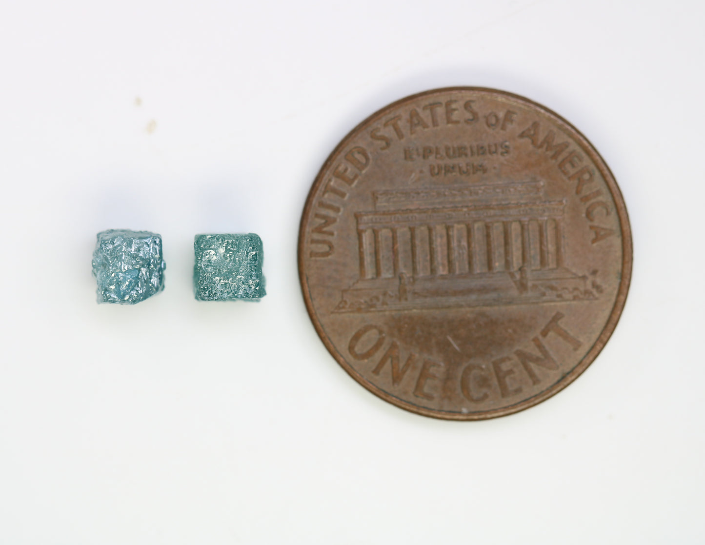 1.60 CT Cube Rough Raw Blue Diamond For Engagement Ring - JayKrishna Diamond