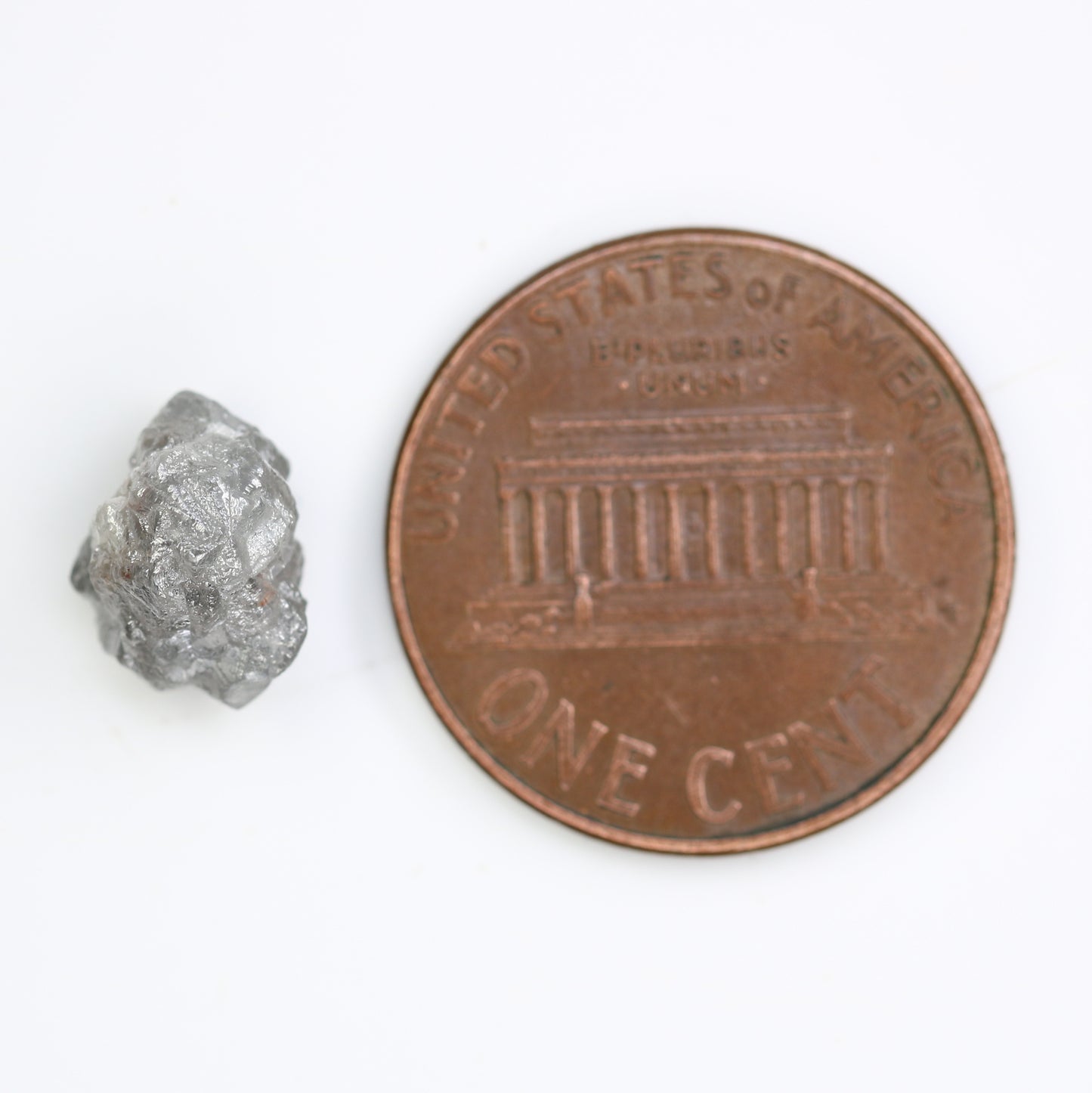 3.31 CT Grey Rough Irregular Cut Raw Diamond For Engagement Ring - JayKrishna Diamond