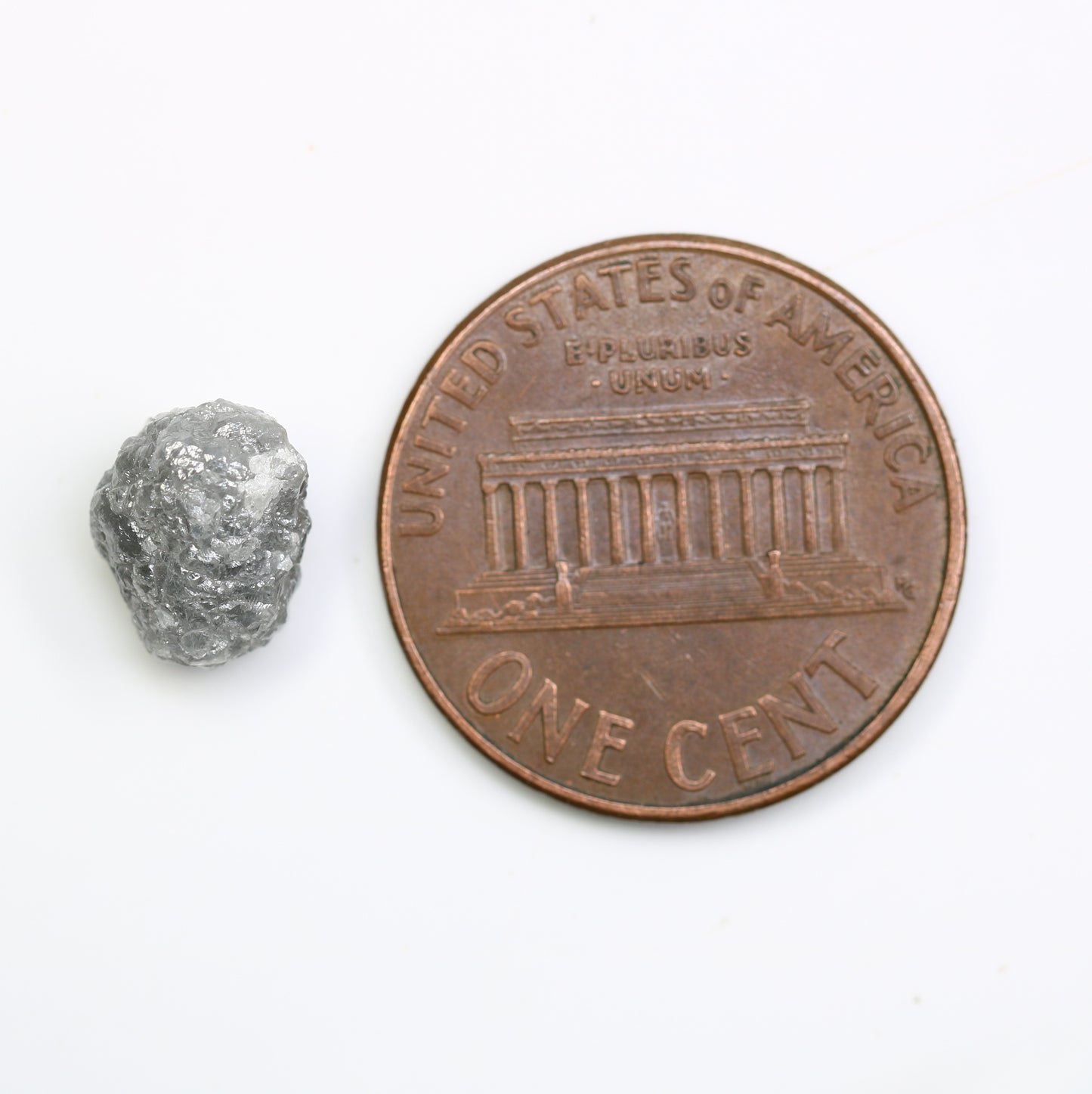 2.85 CT Uncut Rough Raw Grey Diamond For Engagement Ring - JayKrishna Diamond