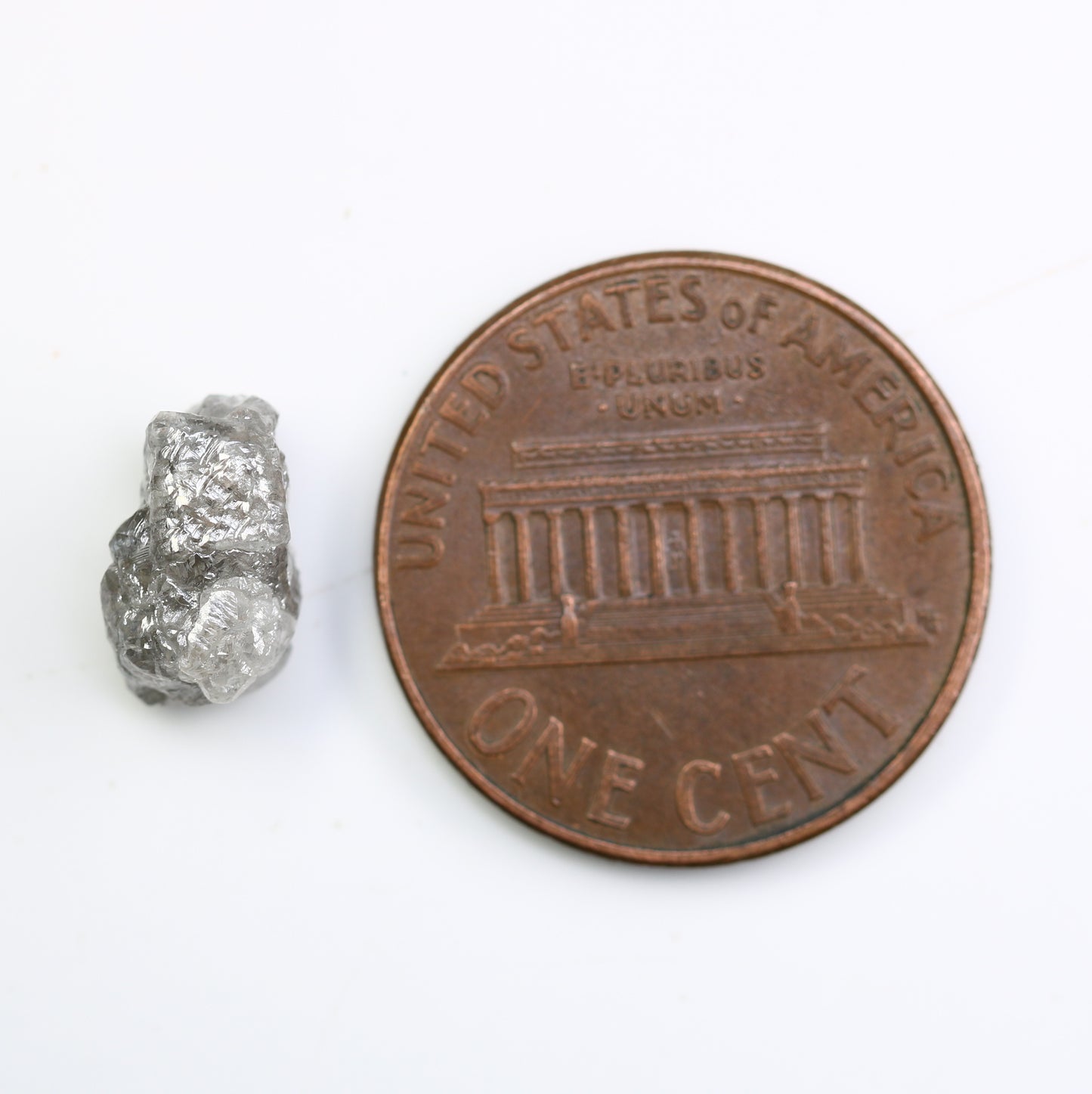 2.90 CT Grey Raw Rough Uncut Diamond For Engagement Ring - JayKrishna Diamond