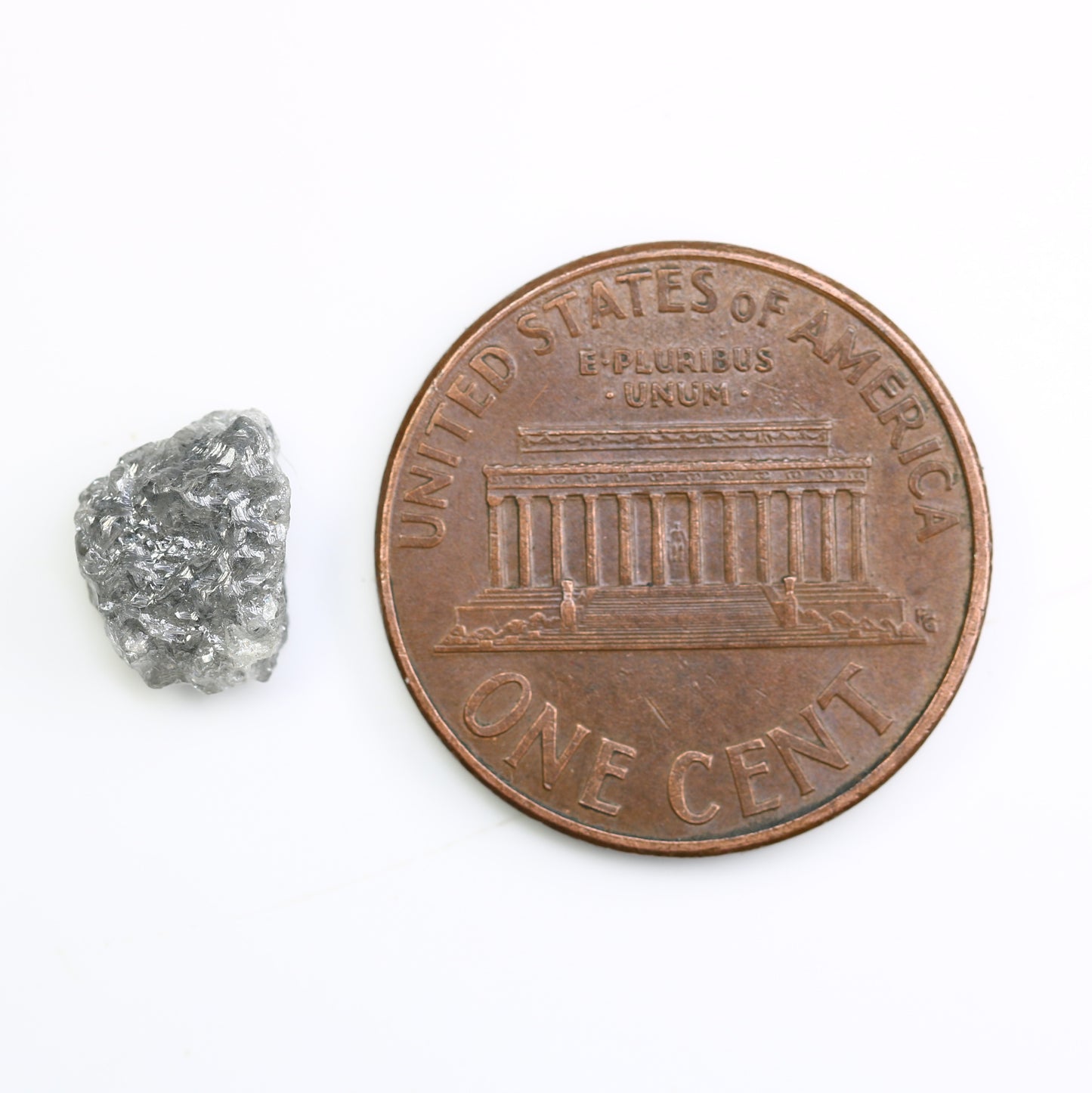 1.72 CT Rough Uncut Grey Raw Diamond For Engagement Ring - JayKrishna Diamond