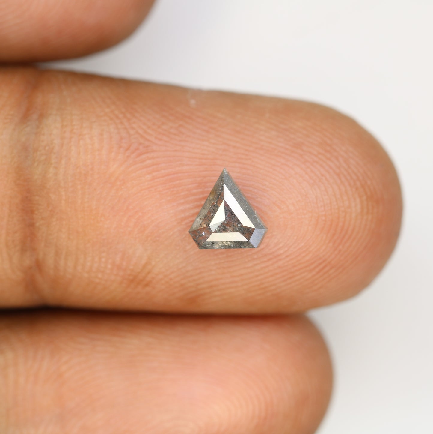 0.70 CT Diamond Cut Salt And Pepper Loose Diamond For Engagement Ring - JayKrishna Diamond