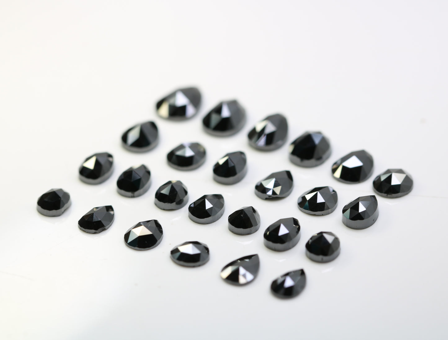 0.30 CT to 1.16 CT Pear Cut Black Diamond – Ideal for Engagement Rings | Elegant Black Pear Shape Diamonds - JayKrishna Diamond