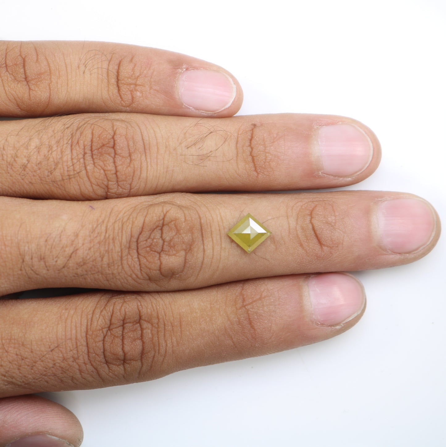 1.65 Carat Loose Kite Shape Natural Yellow Rustic Diamond For Engagement Ring - JayKrishna Diamond