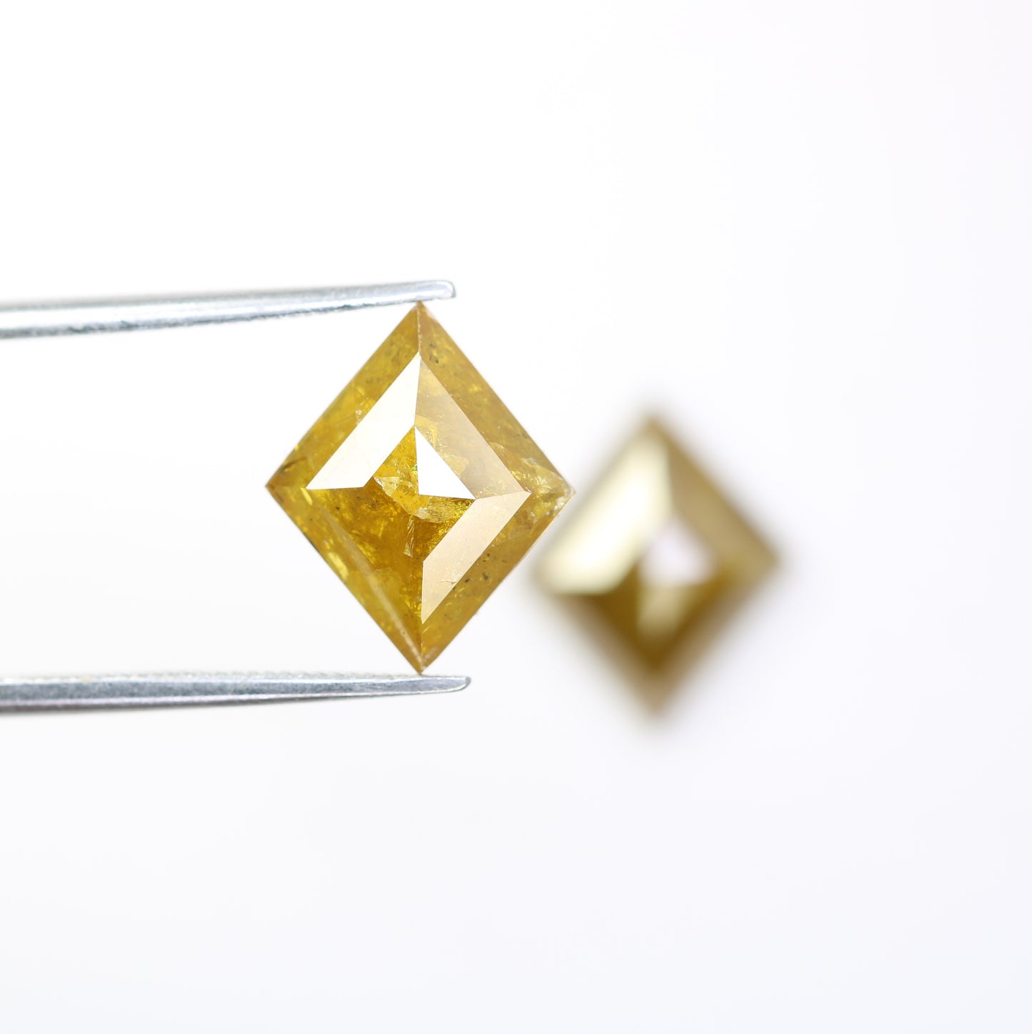 5.17 Carat Kite Shape Diamond Pair Natural Yellow Rustic Diamond For Wedding Ring - JayKrishna Diamond