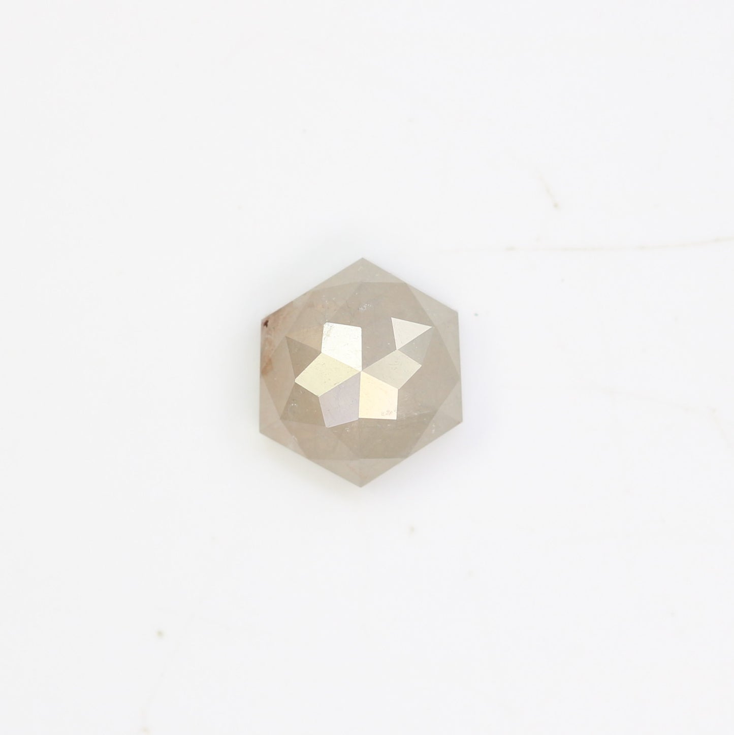 0.79 Carat Natural Loose Grey Hexagon Shaped Diamond For Engagement Ring - JayKrishna Diamond