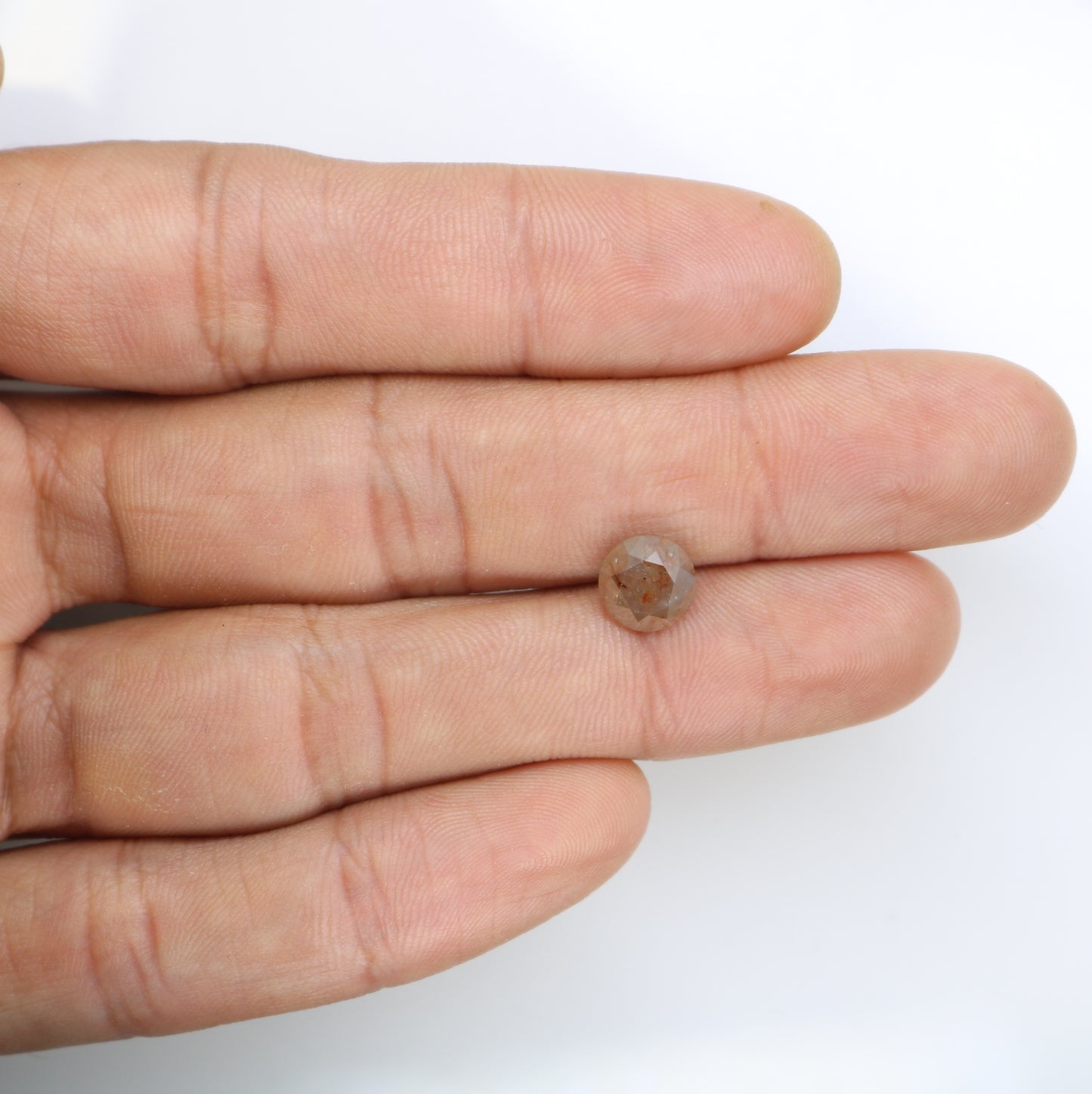 2.70 CT Loose Round Brilliant Cut Peach Diamond For Engagement Ring - JayKrishna Diamond