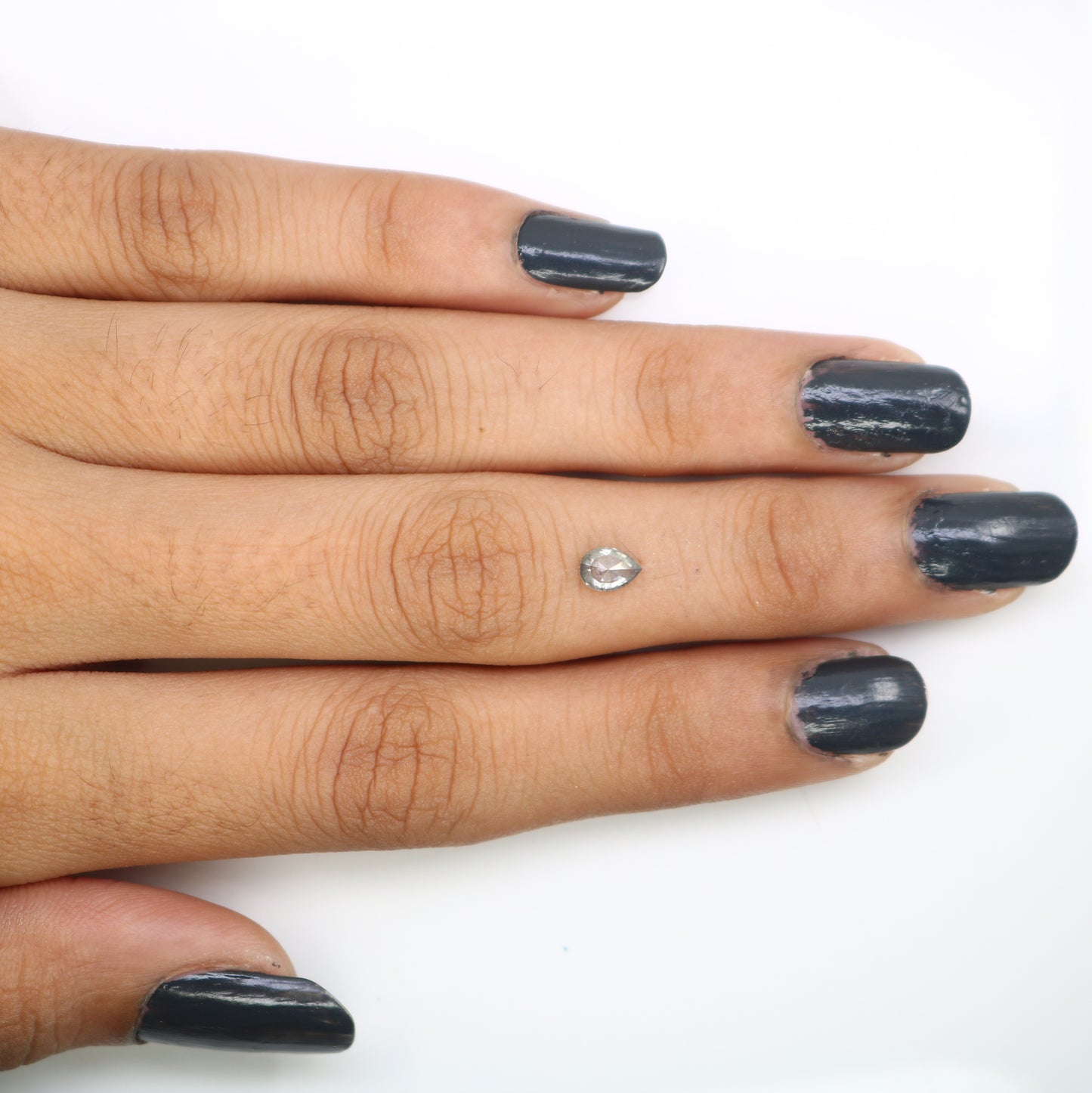 Unique 0.34 Carat Pear Shape Salt & Pepper Diamond | Perfect for Engagement Rings - JayKrishna Diamond