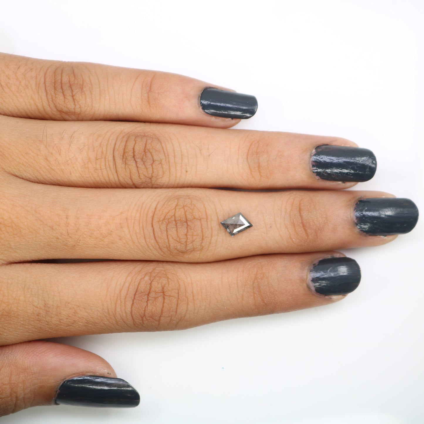 0.49 Ct Salt And Pepper Diamond Kite Shape Loose Diamond For Galaxy Diamond Ring - JayKrishna Diamond