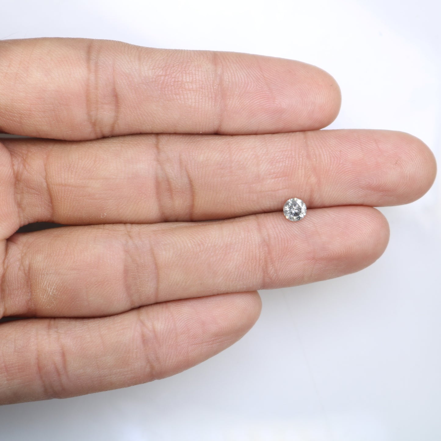 Salt And Pepper Diamond Ring 0.44 Carat Natural Round Brilliant Cut Diamond - JayKrishna Diamond