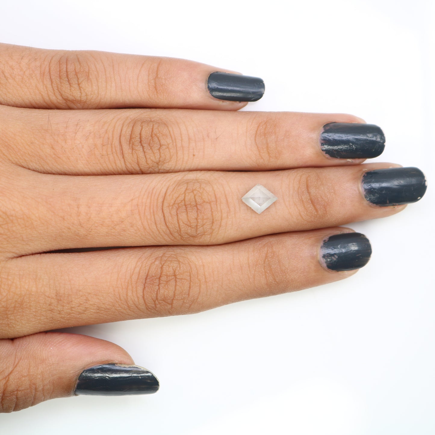 1.09 Carat Kite Cut 8.20 MM Natural Salt And Pepper Diamond For Wedding Ring - JayKrishna Diamond