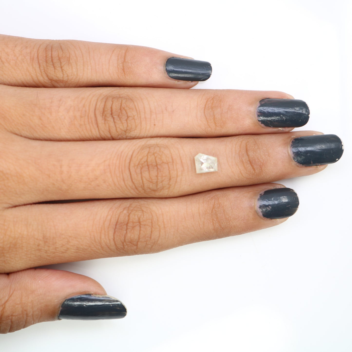 0.98 CT White Geometric Shape Natural 6.10 MM Diamond For Statement Ring - JayKrishna Diamond