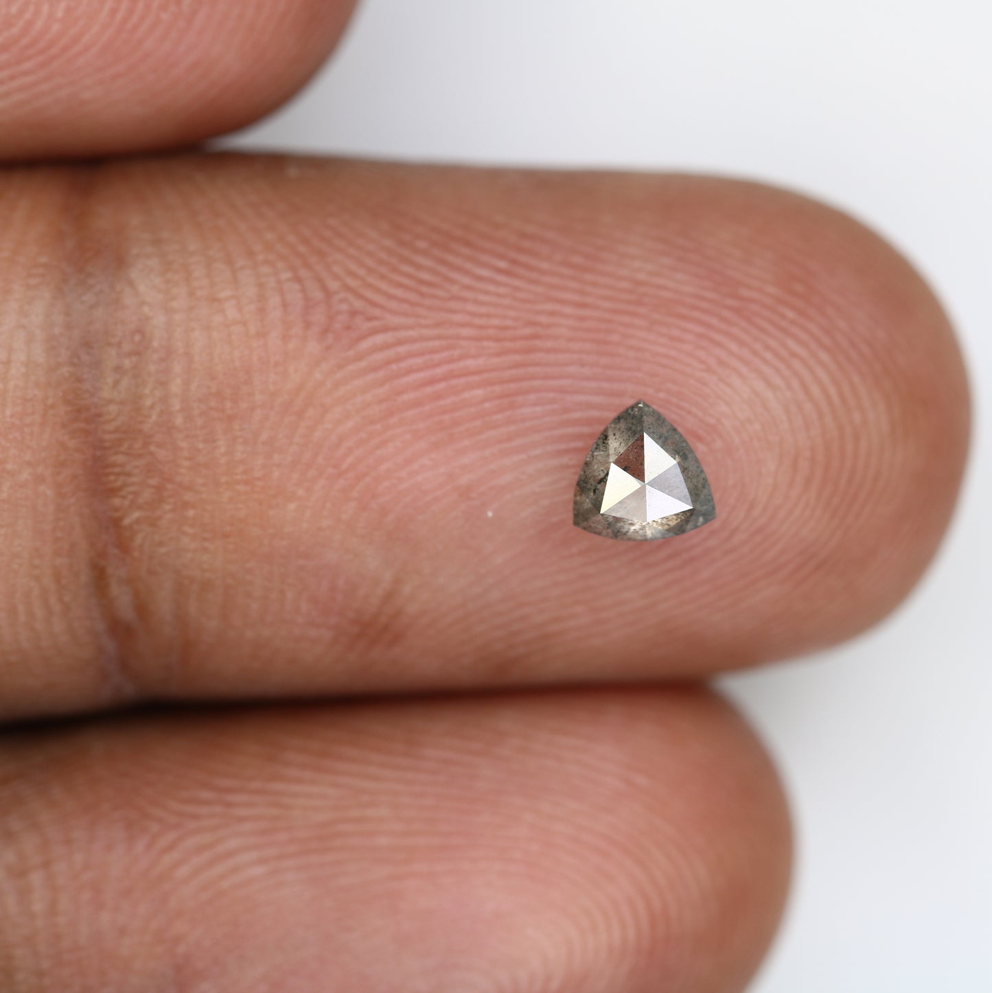 0.42 CT Loose Fancy Triangle Shape Salt and Pepper Diamond for Galaxy Ring and Artisan Jewelry Design - JayKrishna Diamond