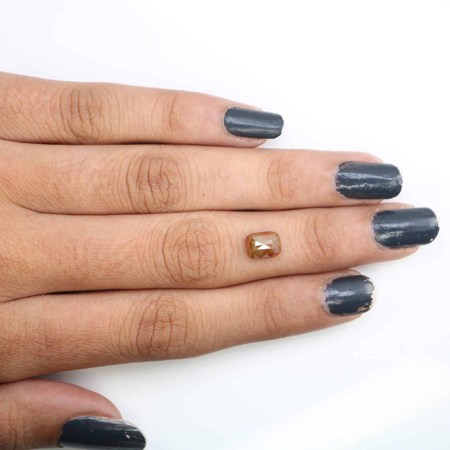 1.60 Carat 7.50 MM Natural Loose Red Emerald Shaped Diamond For Promise Ring - JayKrishna Diamond