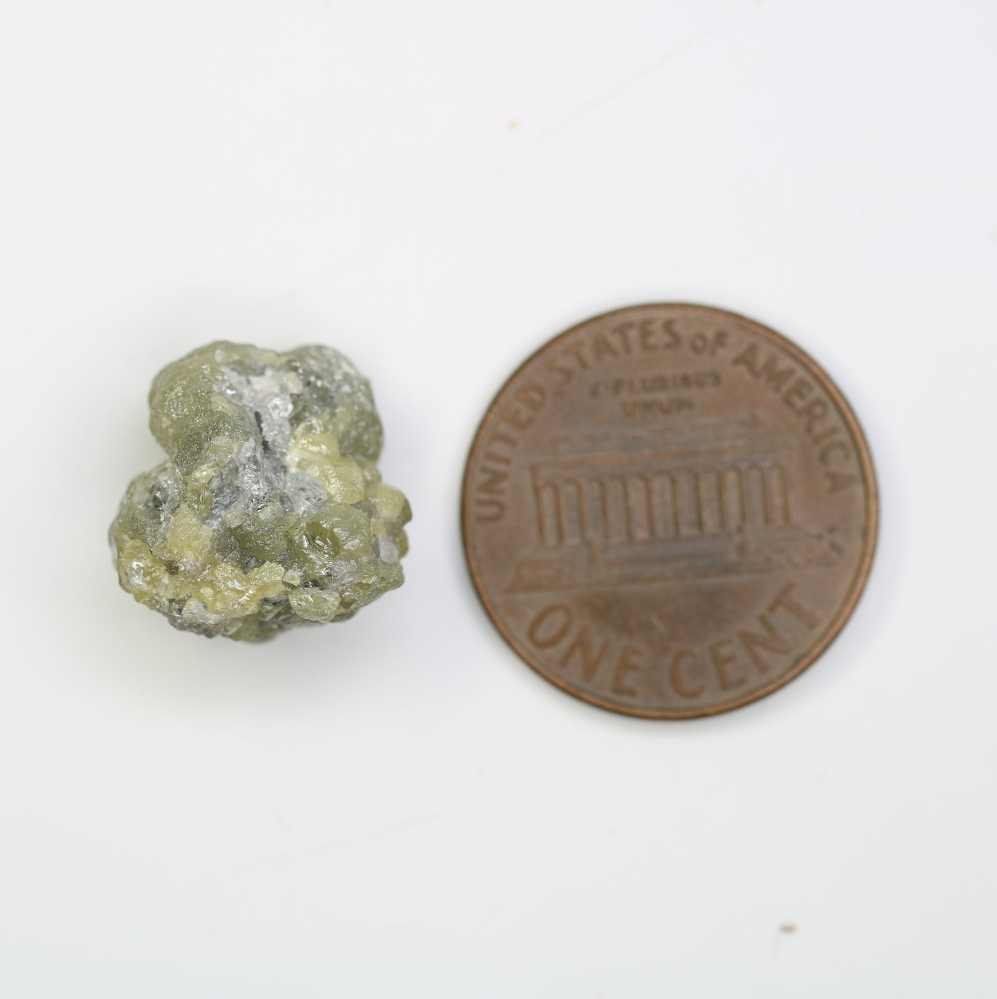 14.10 CT Uncut Raw Greenish Rough Diamond For Engagement Ring - JayKrishna Diamond