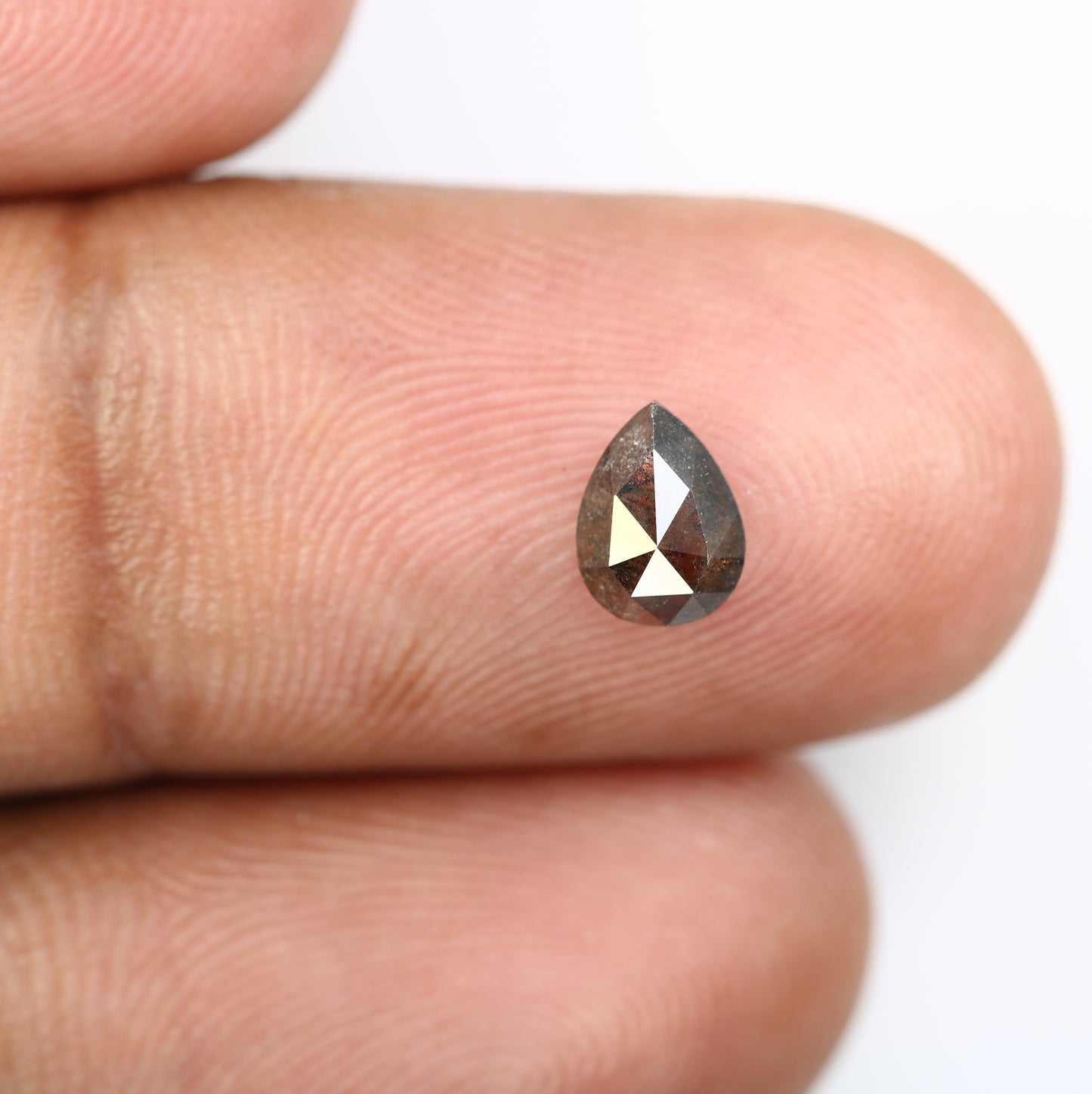 0.67 Carat Pear Shaped Loose Natural Salt and Pepper Diamond for Galaxy Ring - Unique Gemstone for Celestial-Inspired Jewelry Designs - JayKrishna Diamond