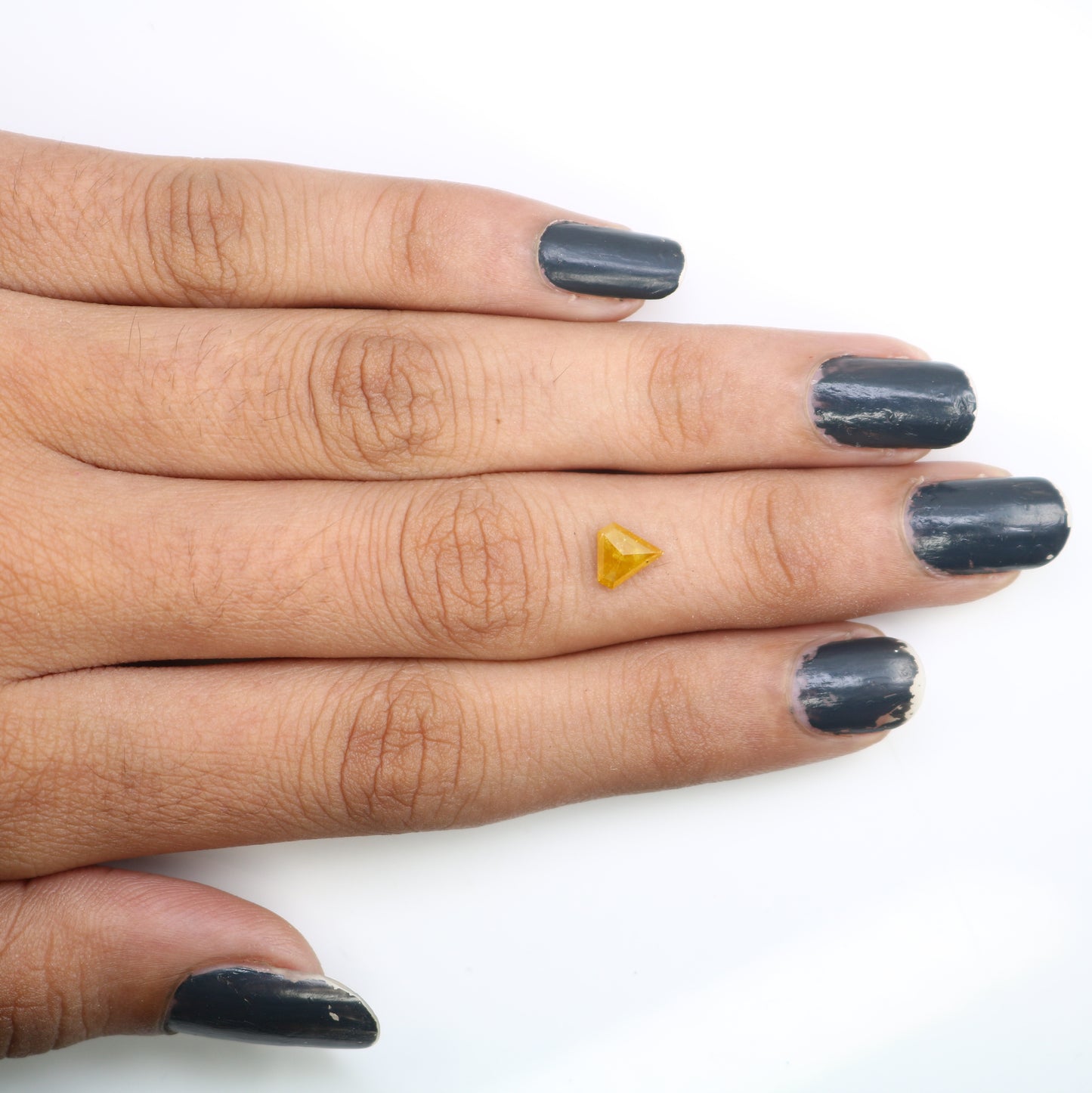 Fancy 0.62 CT Rustic Fancy Yellow Diamond (6.00 MM) in Unique Diamond Shape for Wedding Ring | Elegant Gemstone Jewelry - JayKrishna Diamond