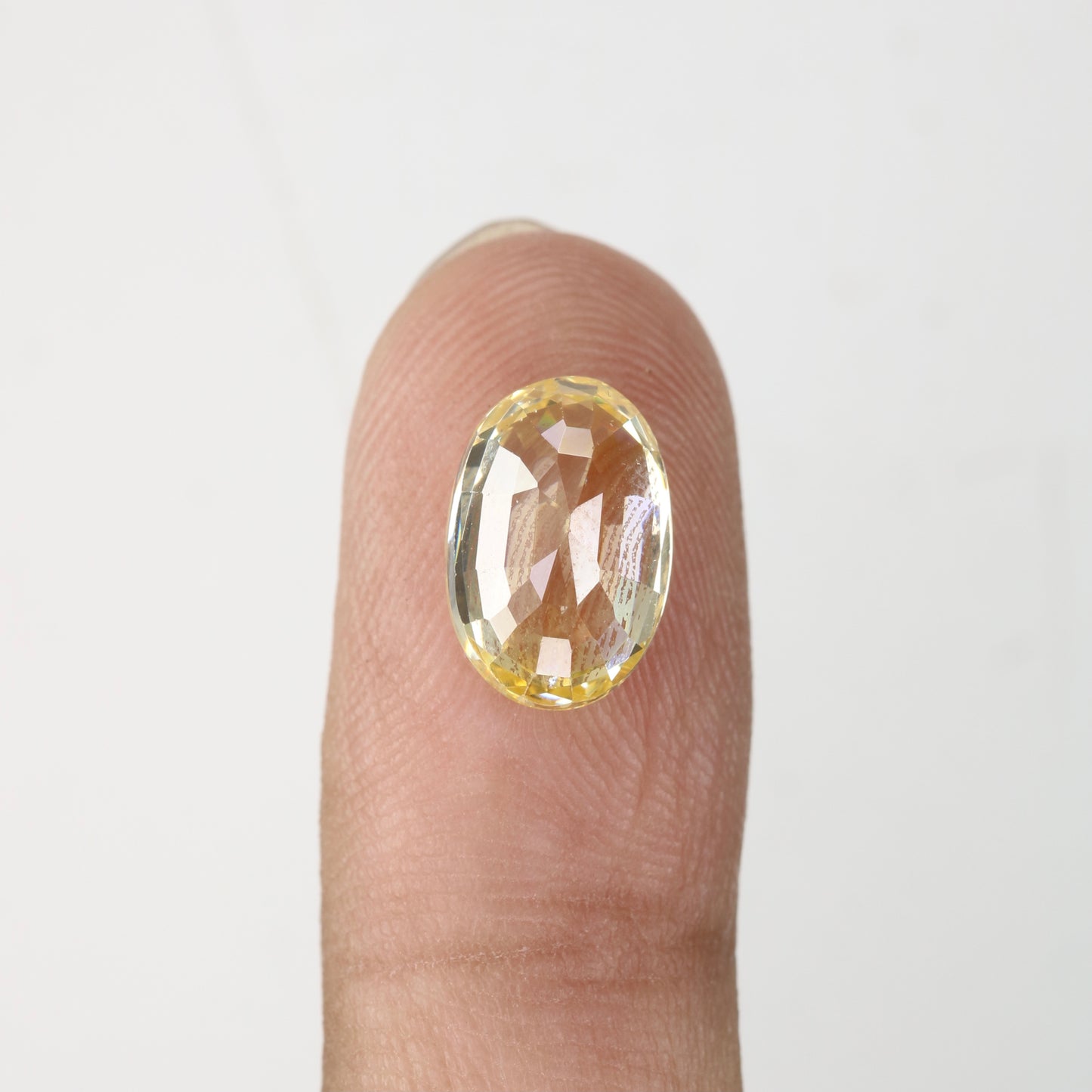 5.54 CT 7.10 MM Oval Shape Yellow Citrine Loose Gemstone For Wedding Ring - JayKrishna Diamond