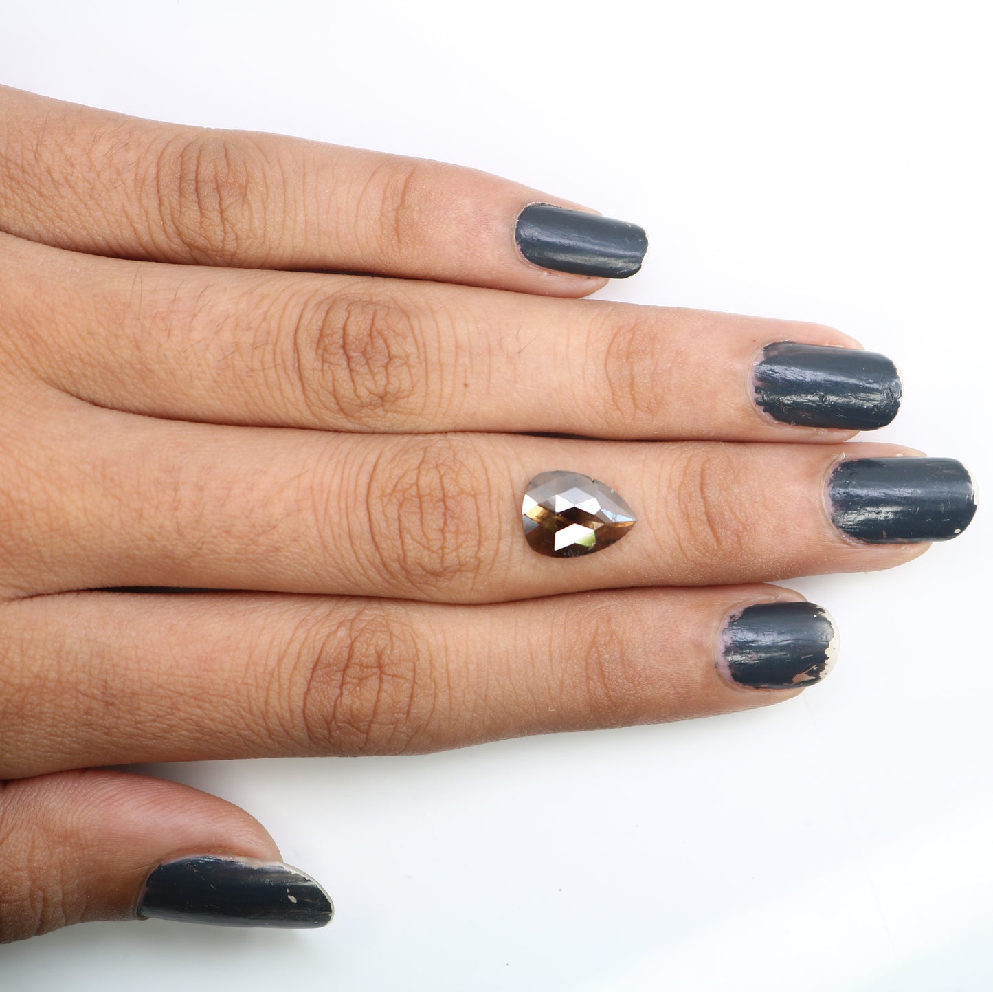 1.74 Carat 11.20 MM Pear Cut Fancy Brown Color Diamond For Engagement Ring - JayKrishna Diamond