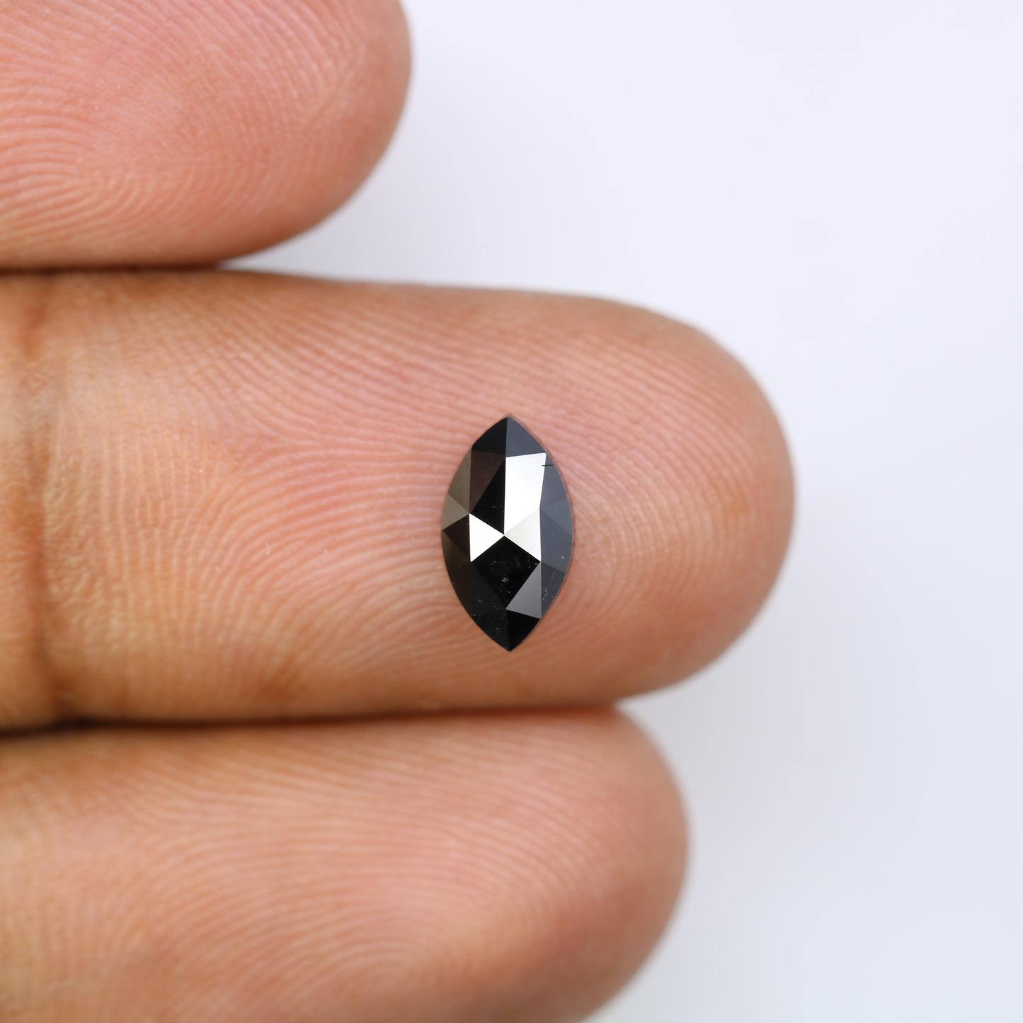 1.03 CT Marquise Shape Loose Natural Black Diamond For Engagement Ring - JayKrishna Diamond