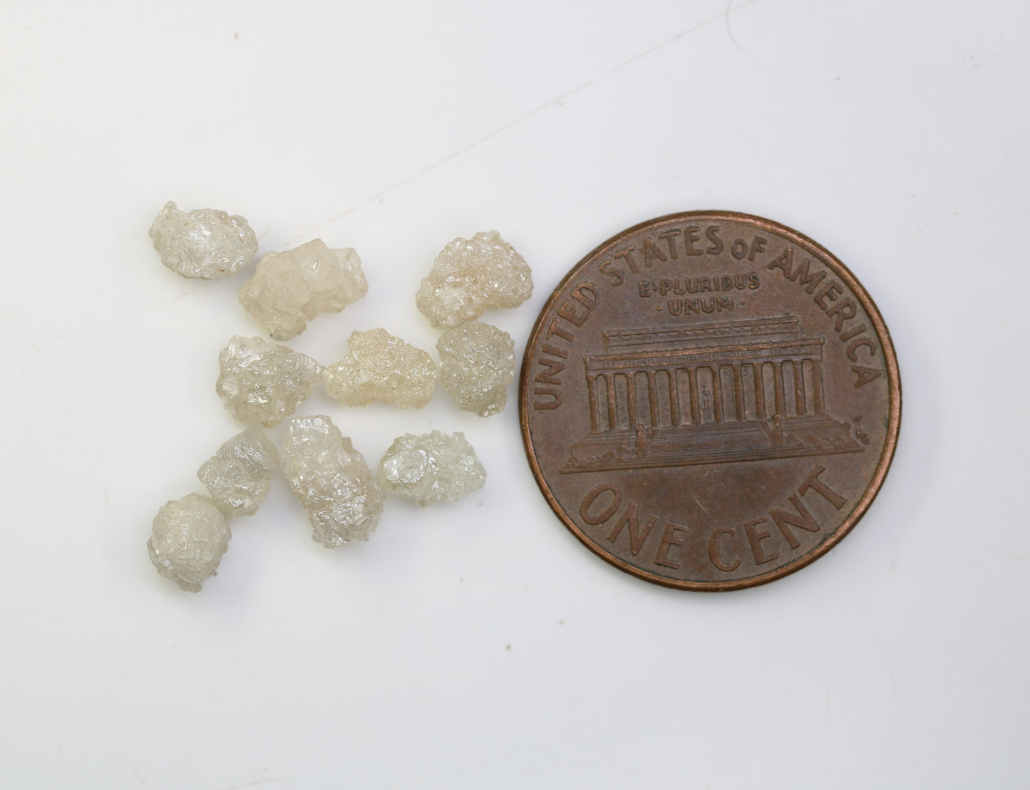 5.40 CT Rough Uncut White Grey Diamond For Engagement Ring - JayKrishna Diamond