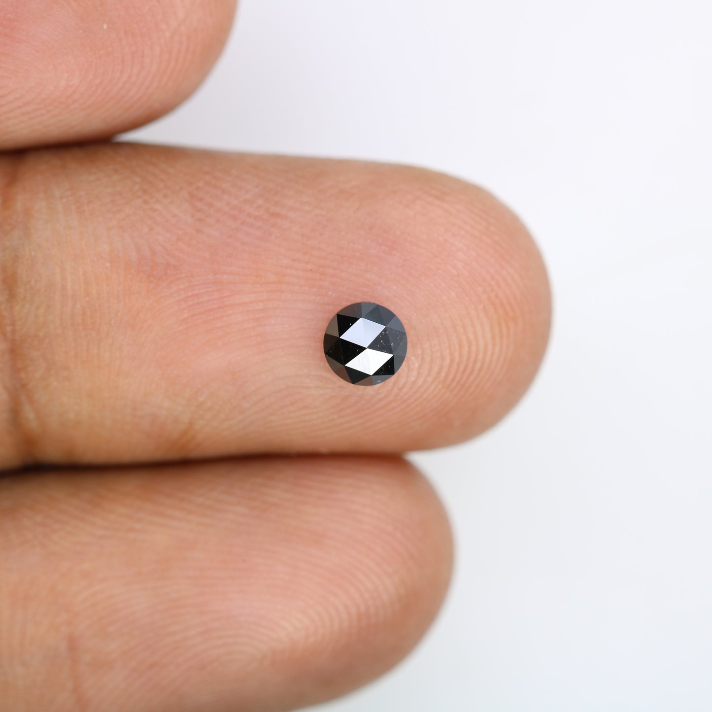 0.38 CT Natural Black Round Rose Cut Diamond | Gemstone for Custom Wedding Rings, Unique & Elegant Fine Jewelry - JayKrishna Diamond